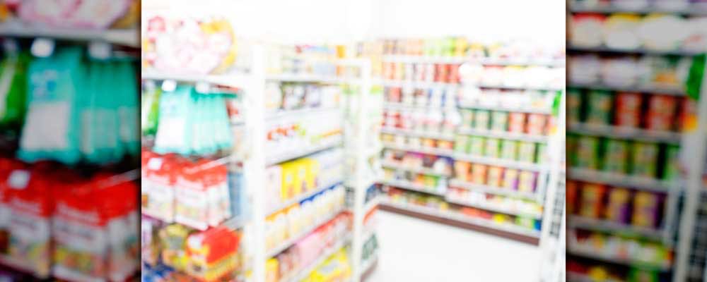 Supermarket blur background