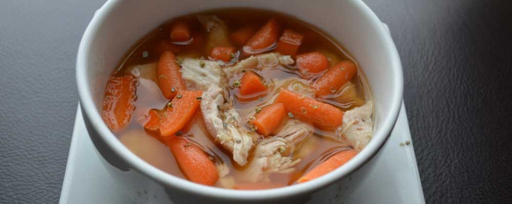 bowl of chicken soup