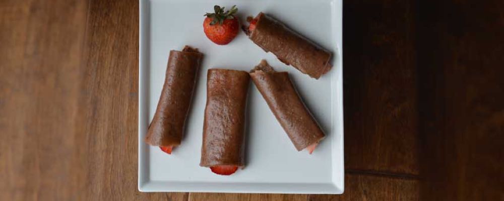 picture of banana roll ups on plate