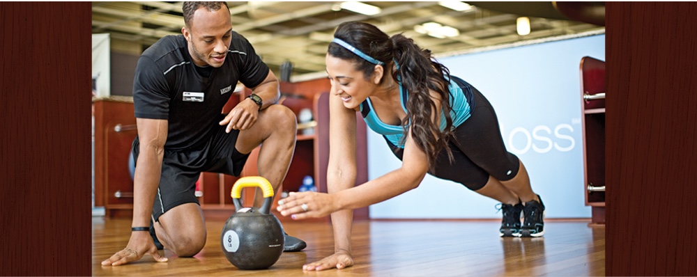 Picture of woman working out with trainer
