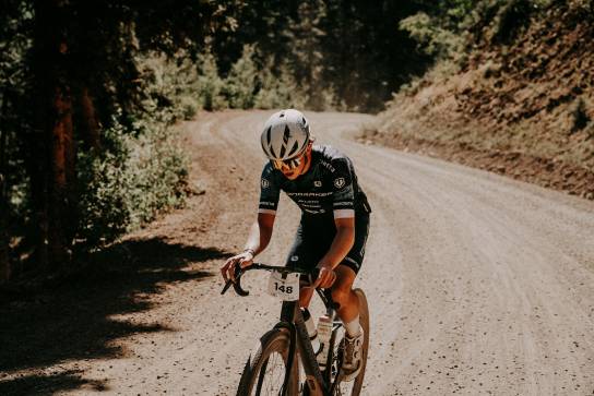 man riding a bike on a trail