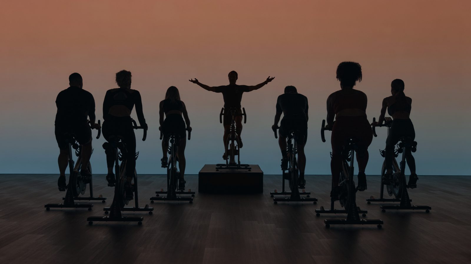 EDG spin class riding together