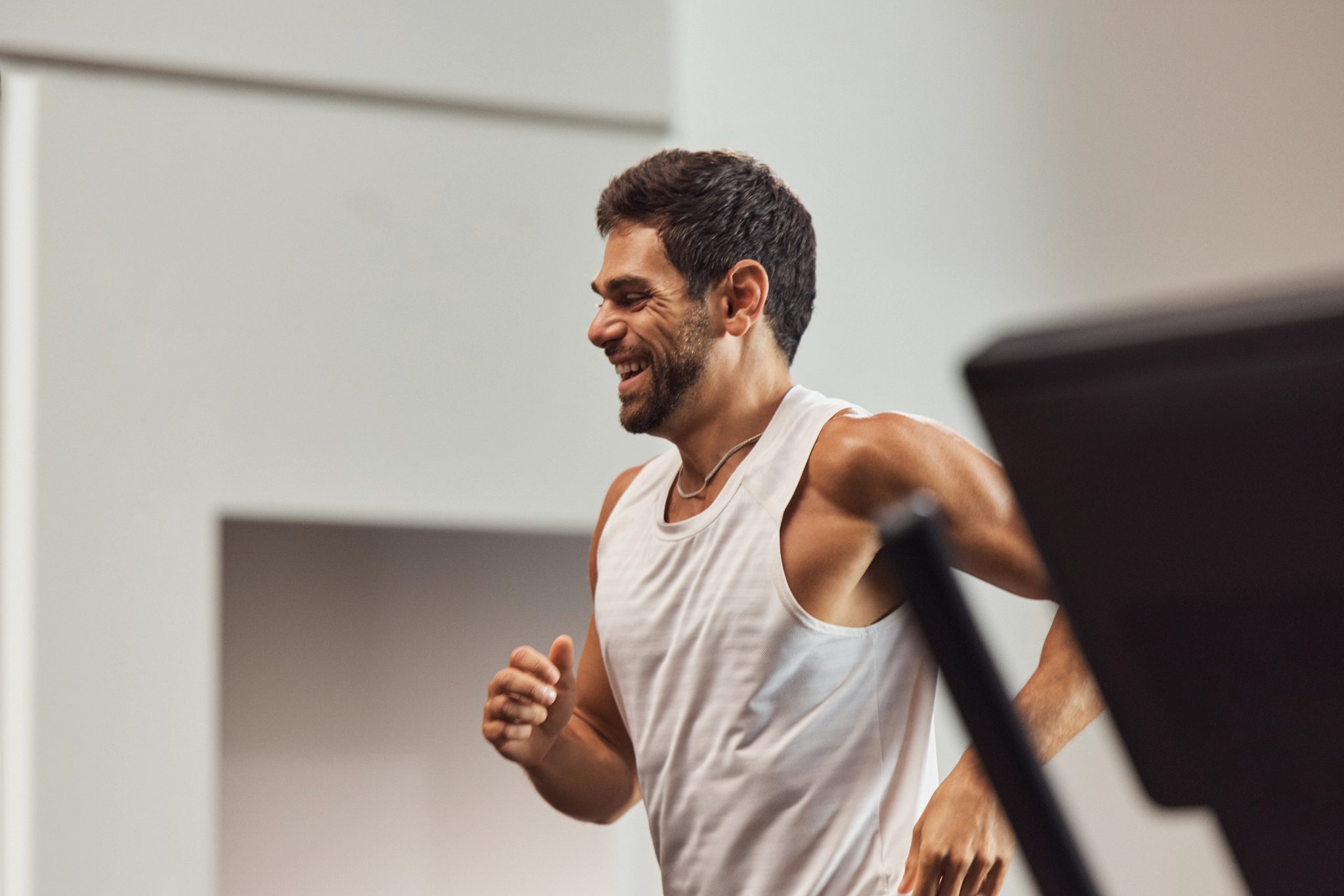 GTX class member running on treadmill