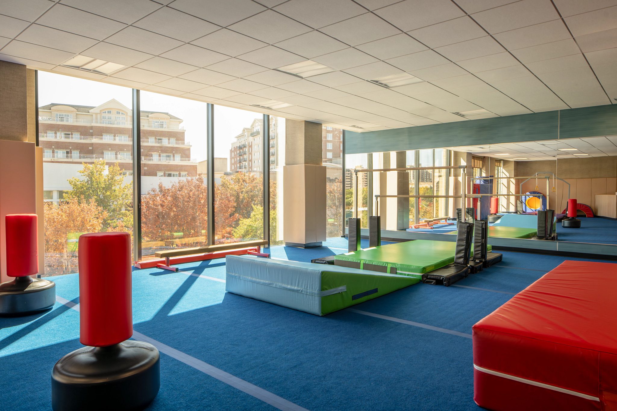 Tumbling studio in a Life Time Kids Academy