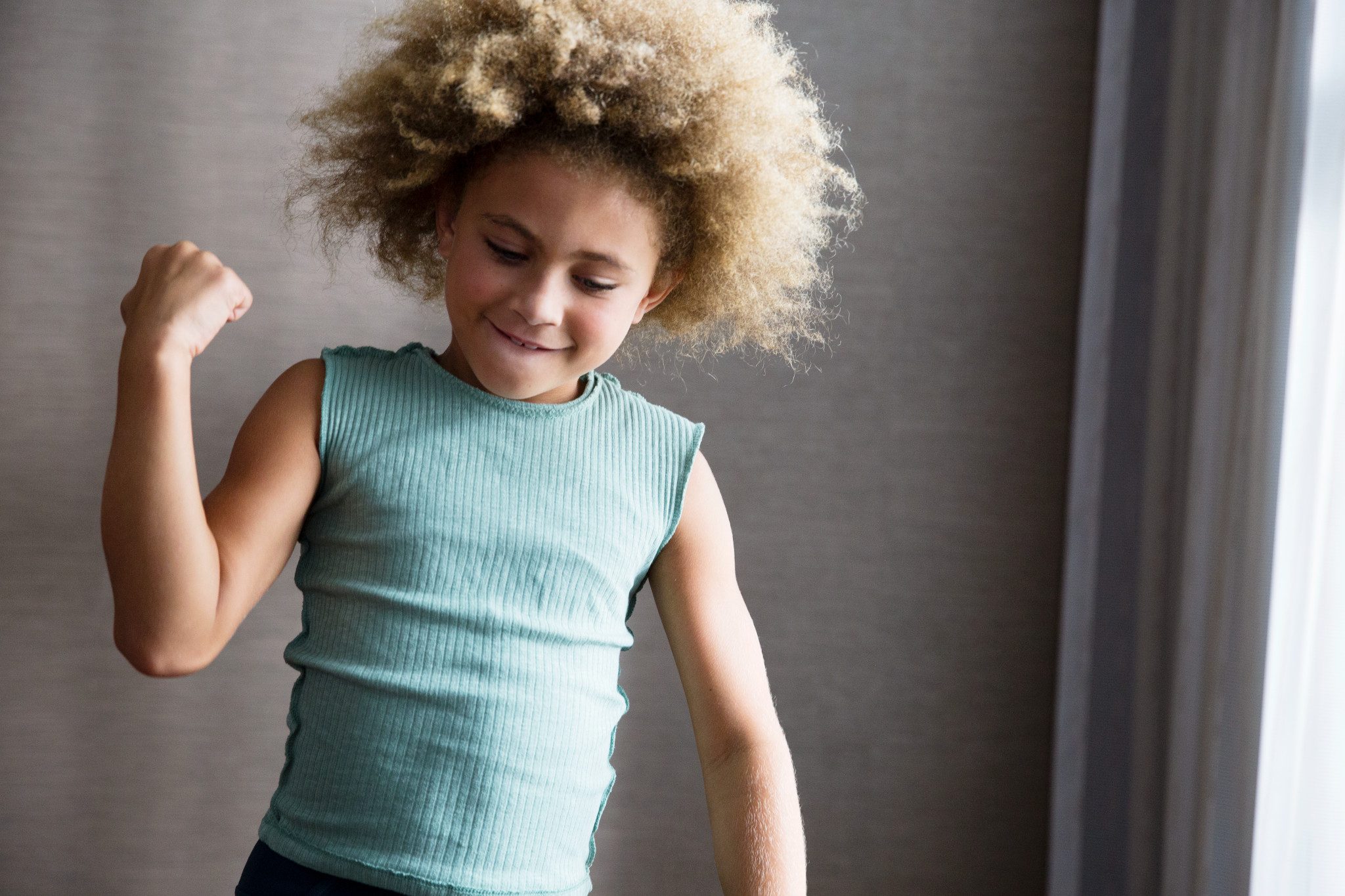 Girl dancing in a kids class