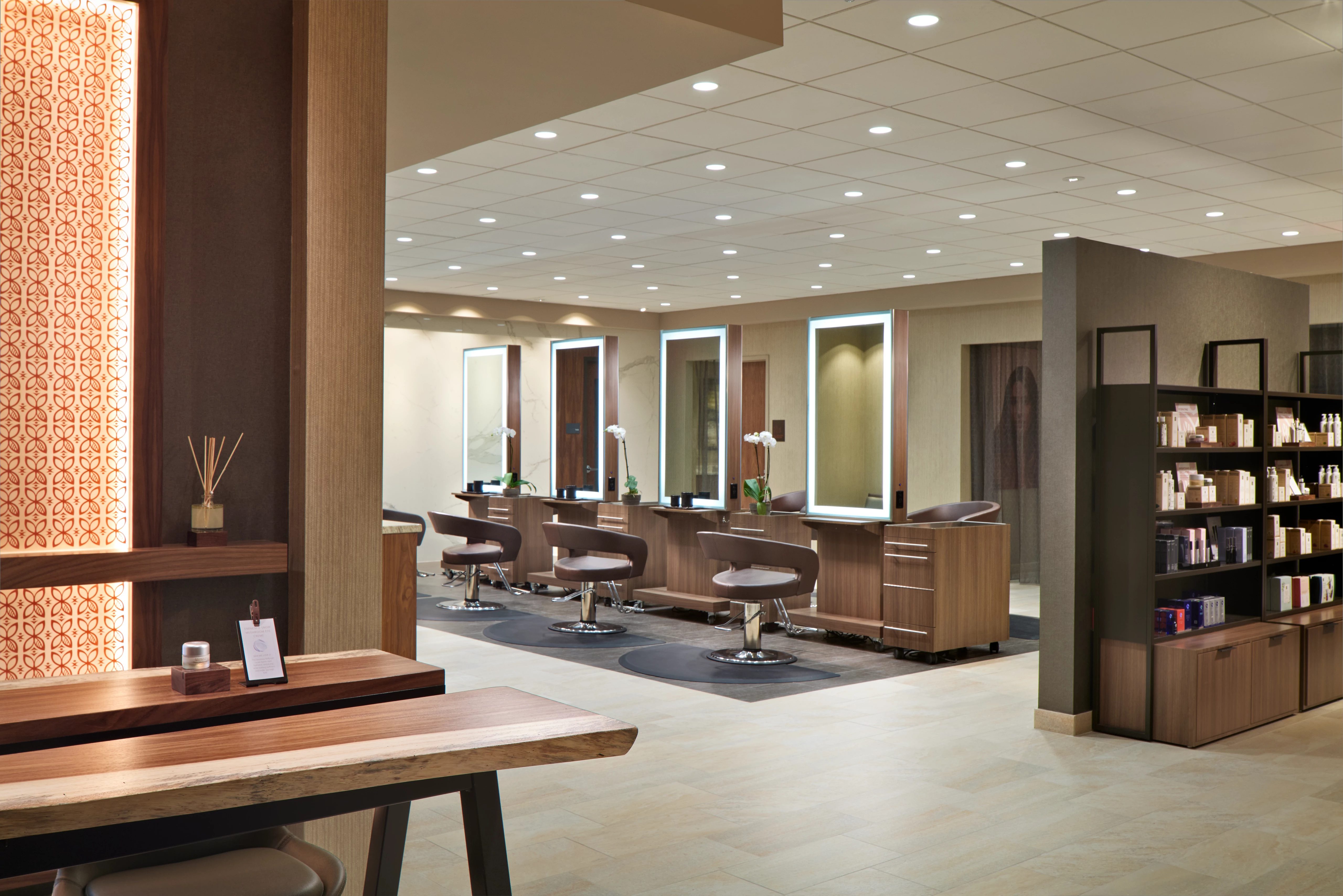 a luxurious hair and body spa, with 3 hair stations