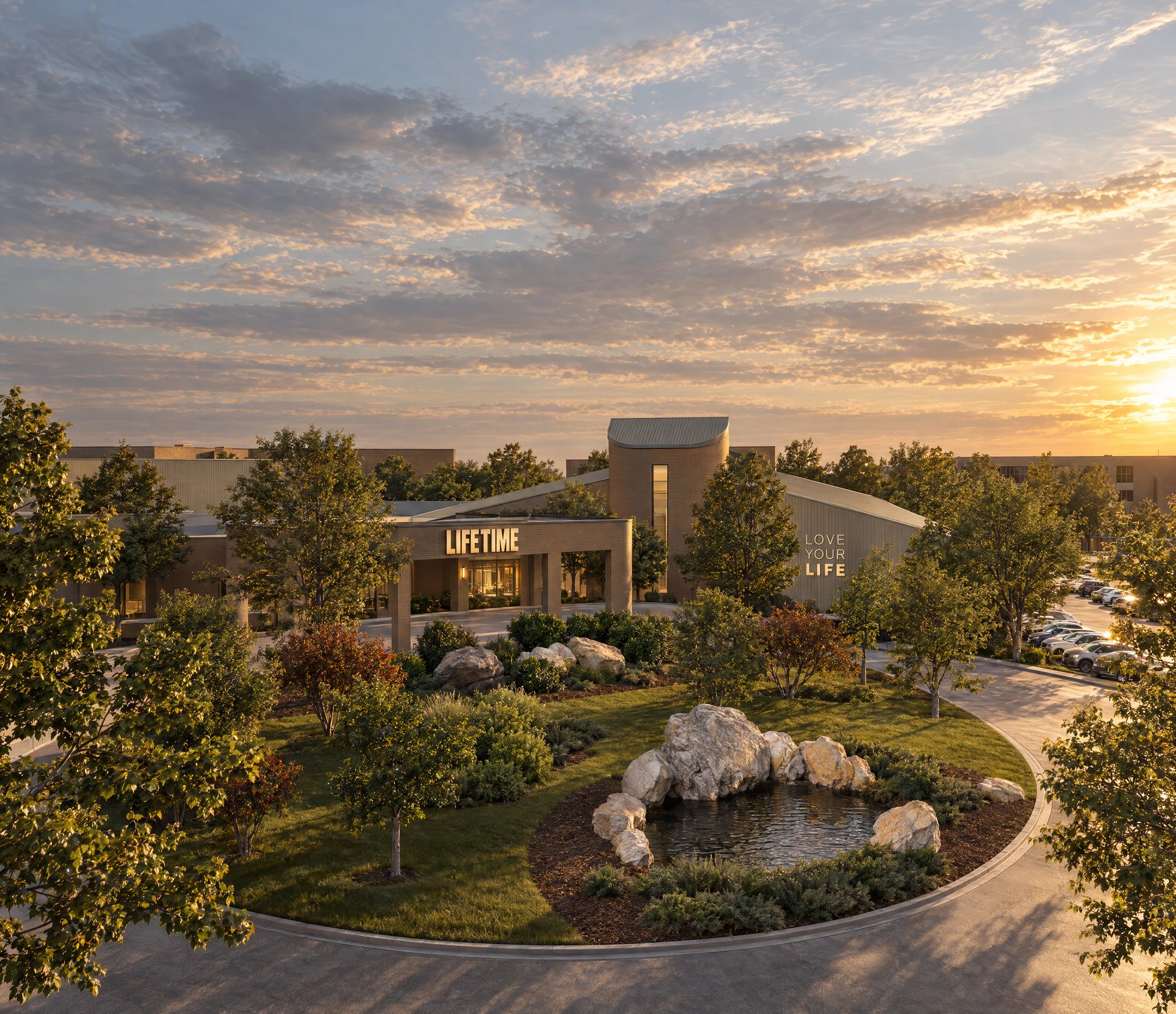 exterior building at Life Time Burr Ridge