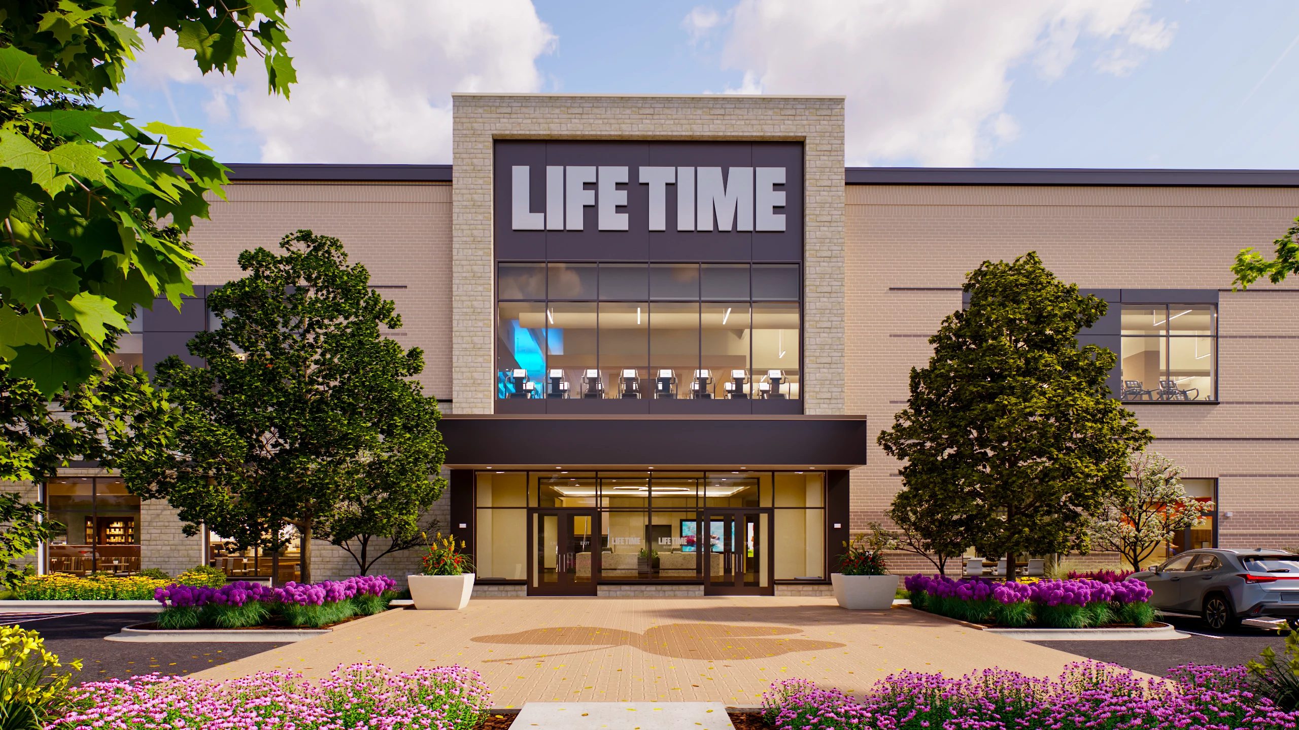 Exterior of Life Time Building