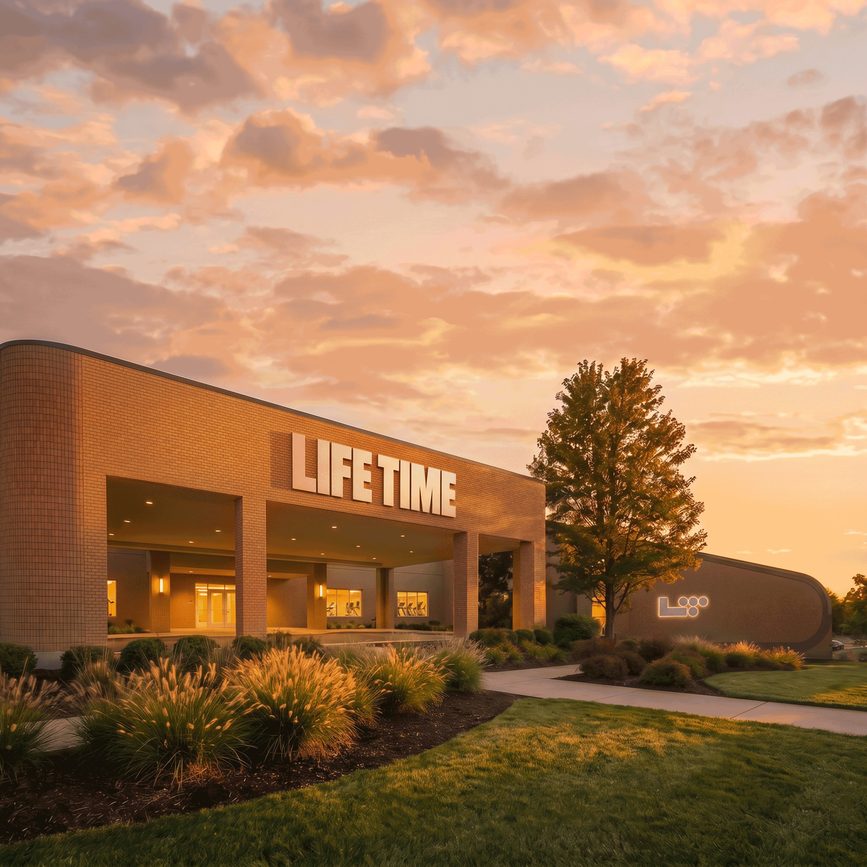 front door at Life Time North Shore