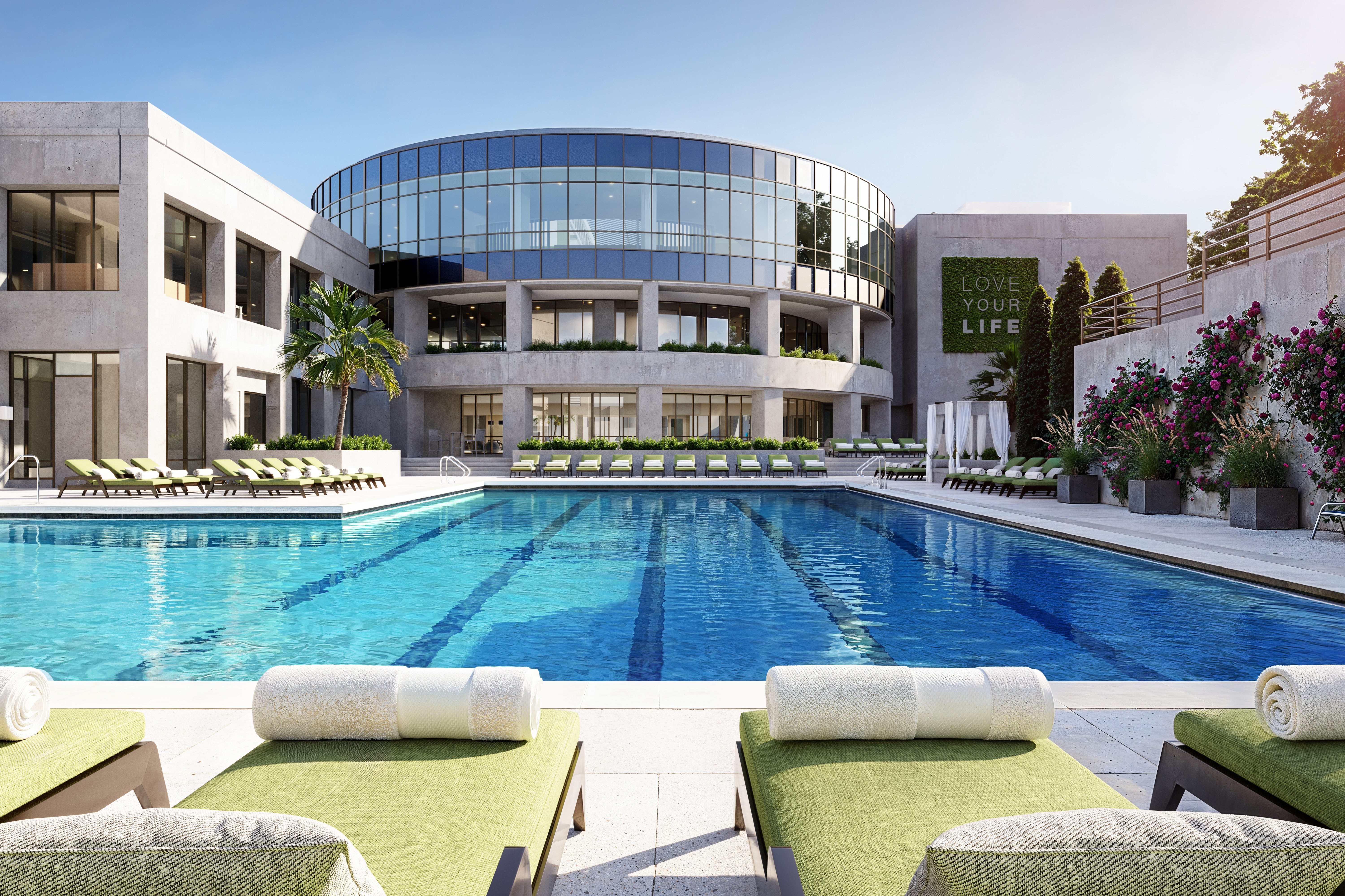 Exterior of Life Time Building