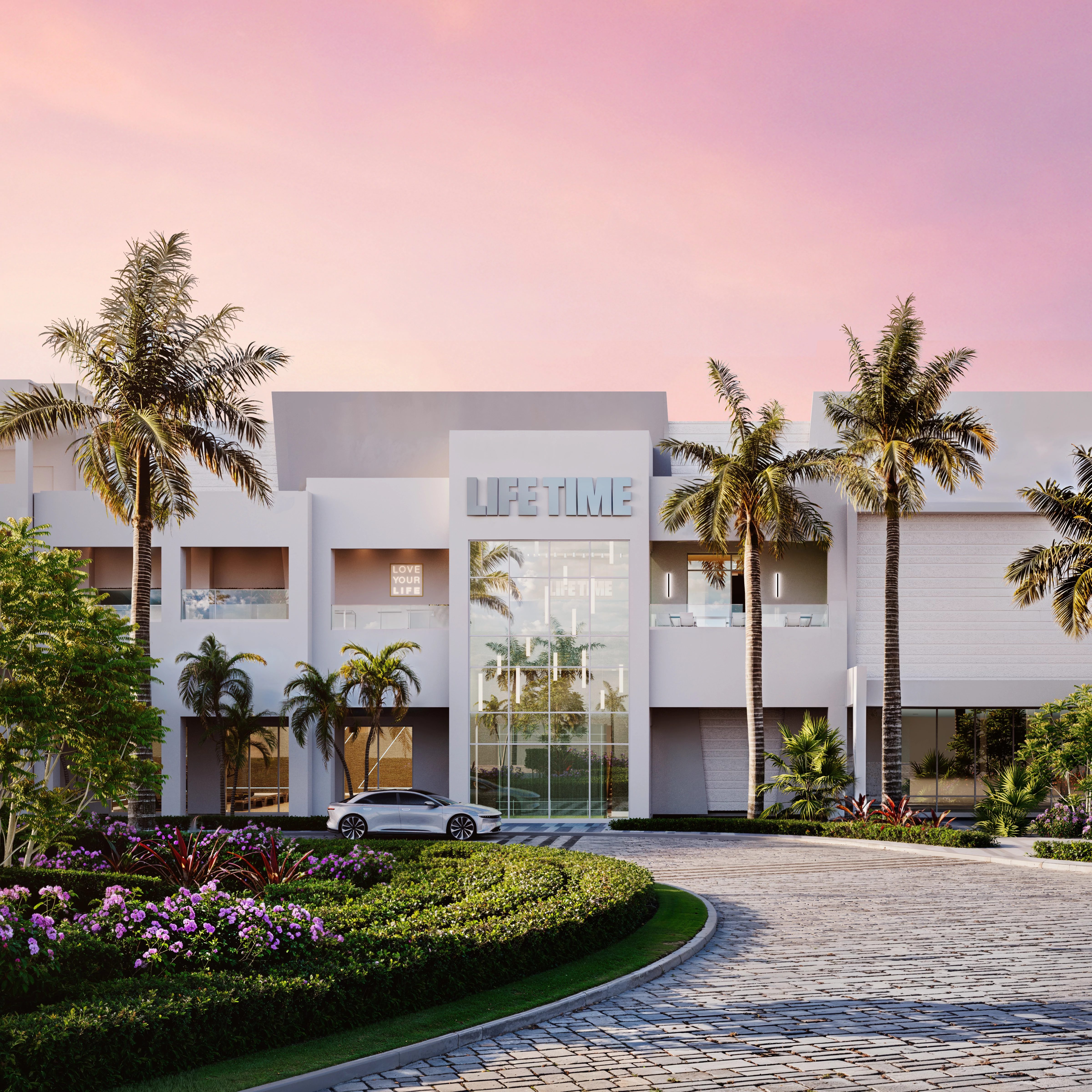 Exterior of Life Time Building