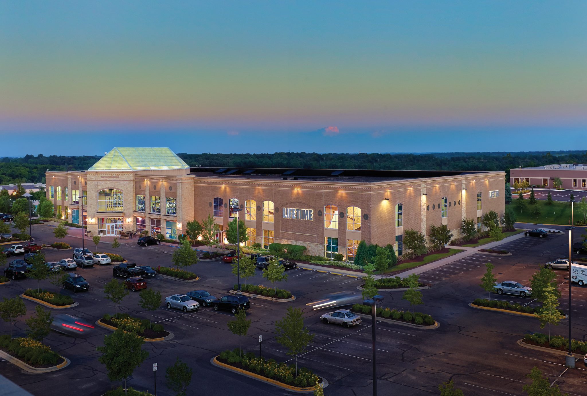 The exterior of the Chanhassen Life Time location