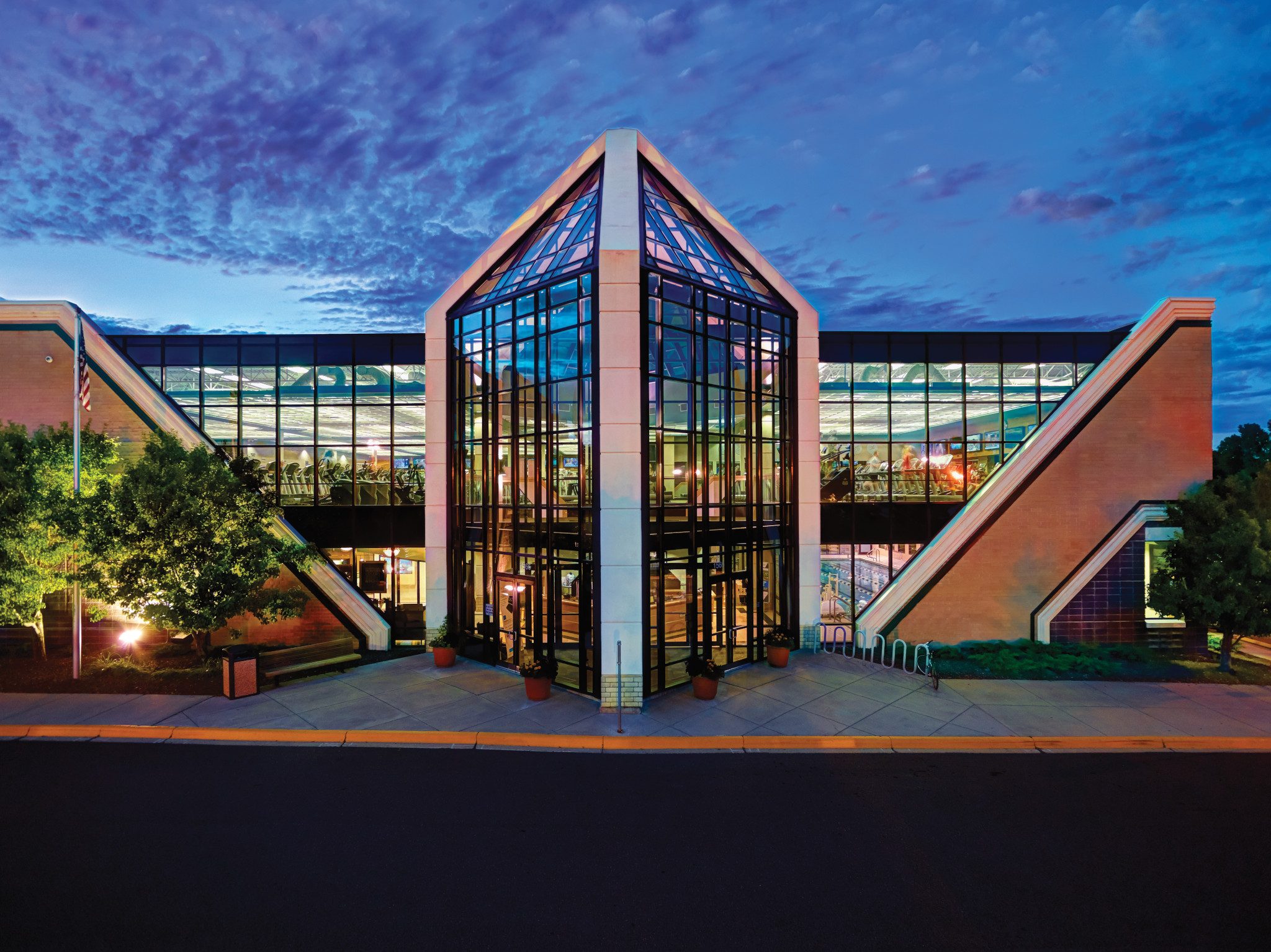 The exterior of the Eagan Life Time location