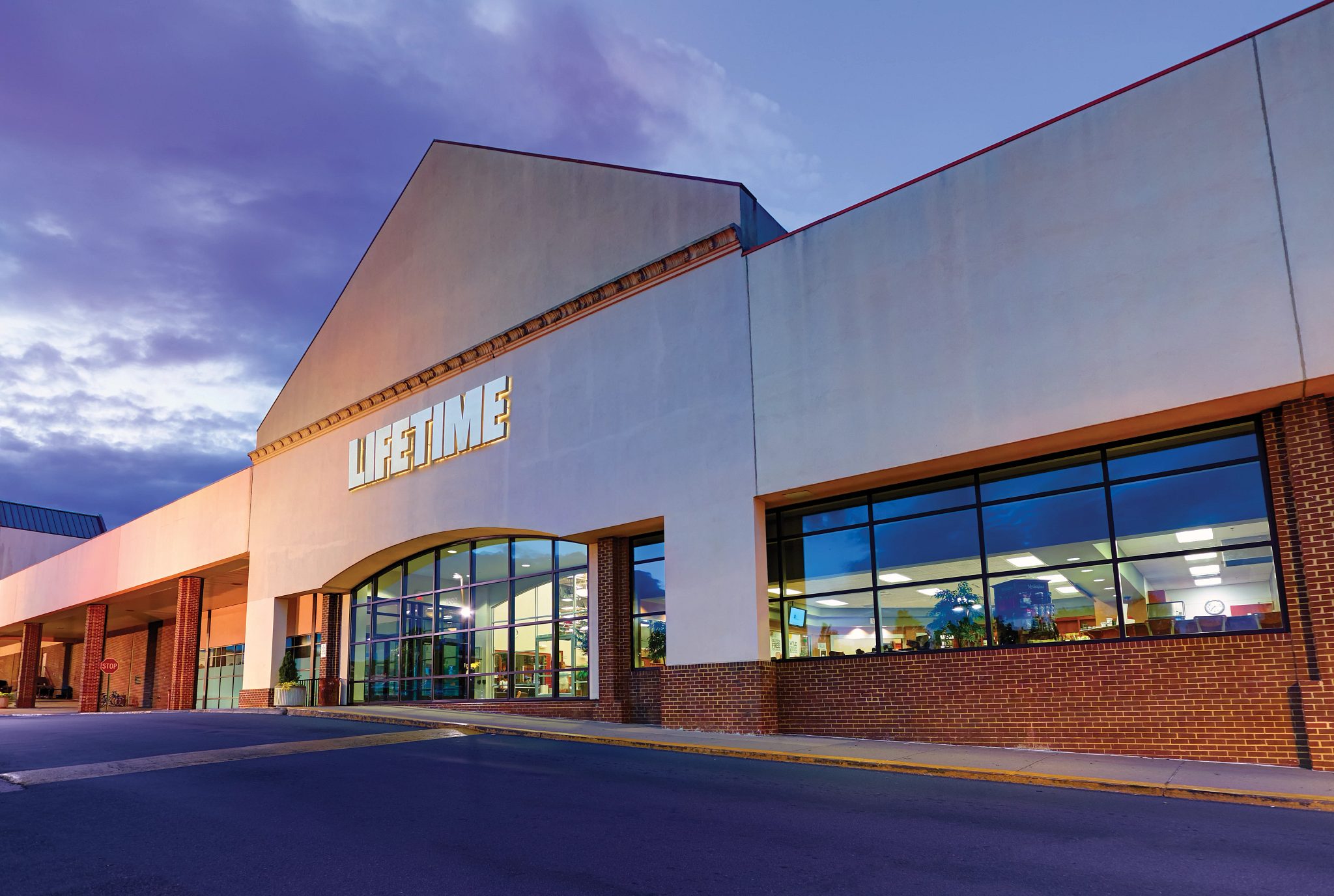 The exterior of the Fairfax Life Time location