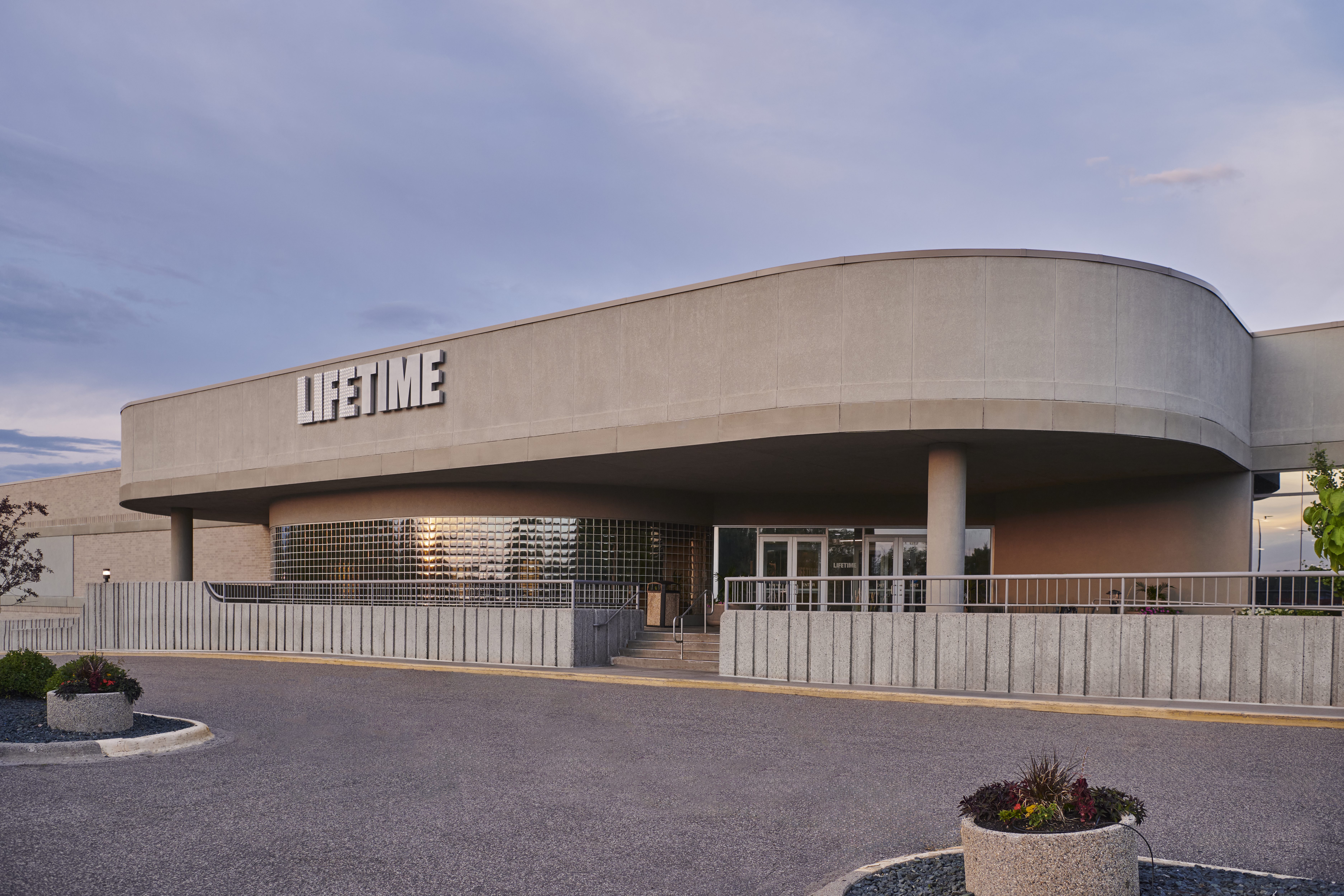 Exterior of the Life Time Fridley club location