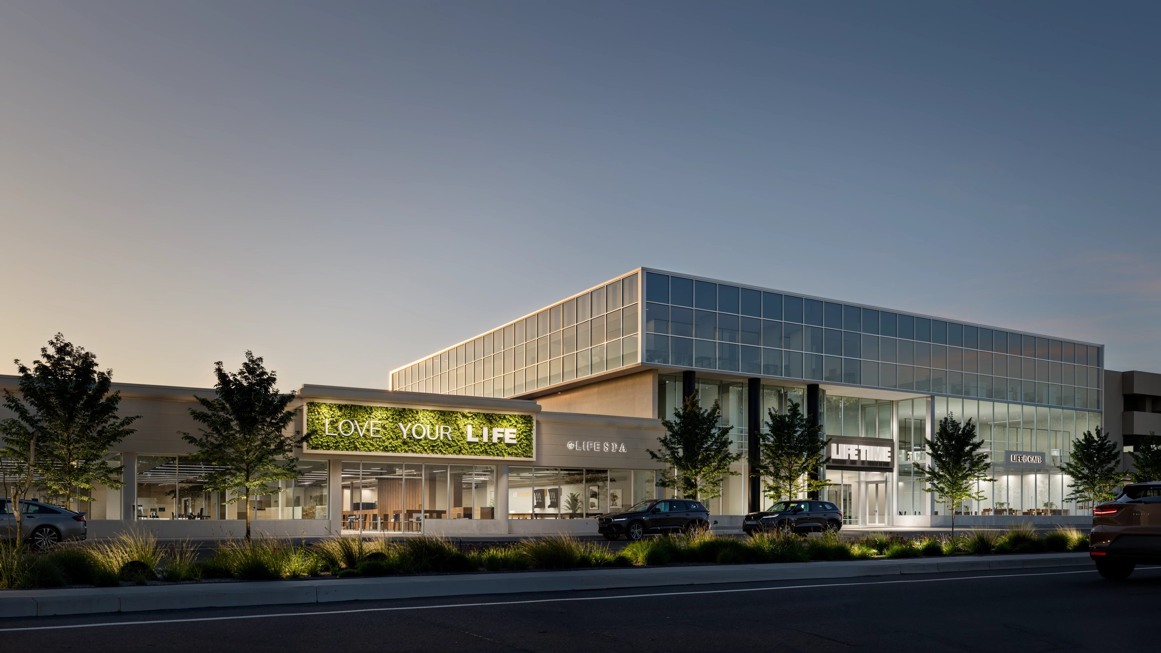 Exterior of Life Time Building