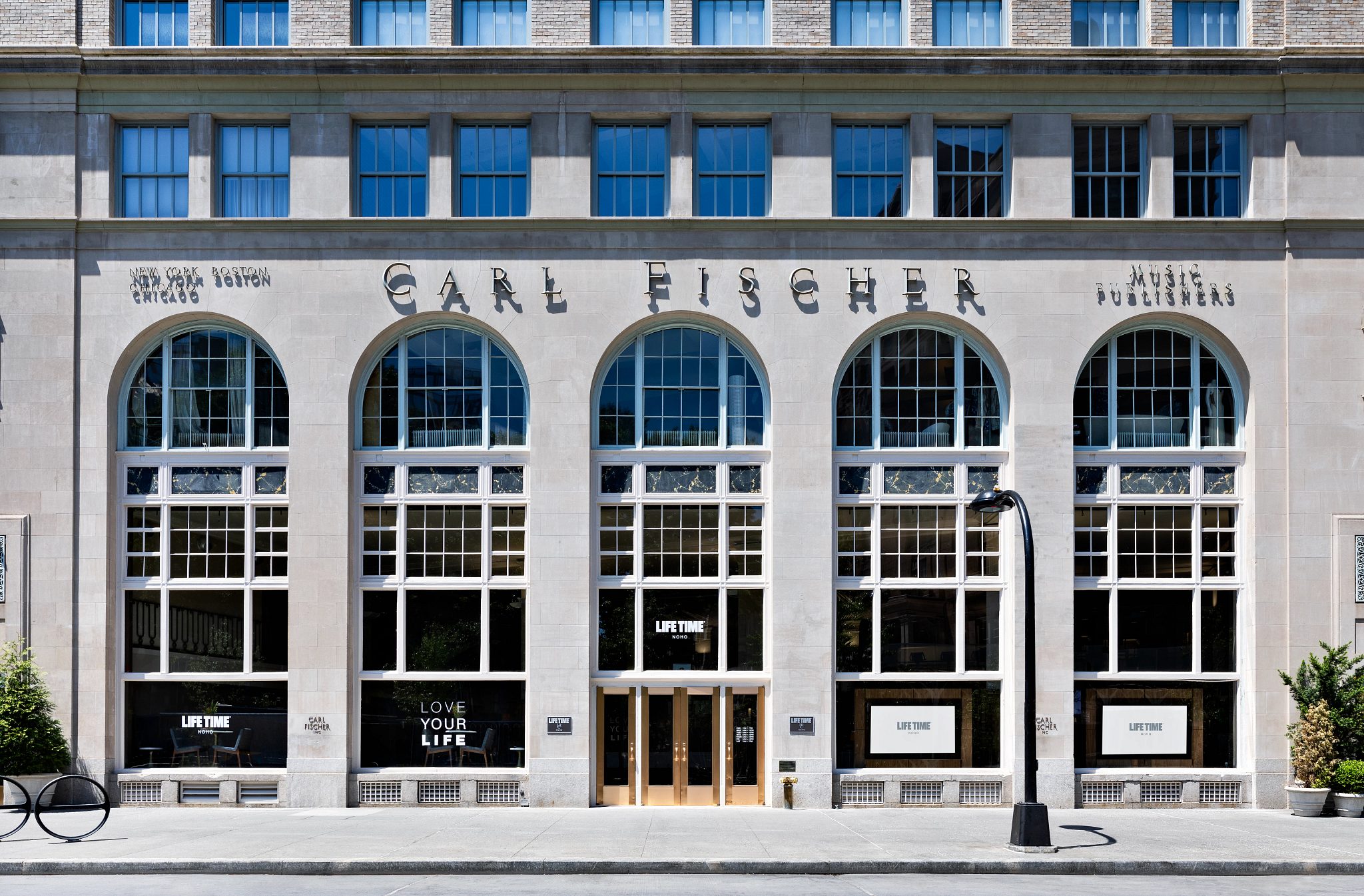 The exterior of the NoHo Life Time location