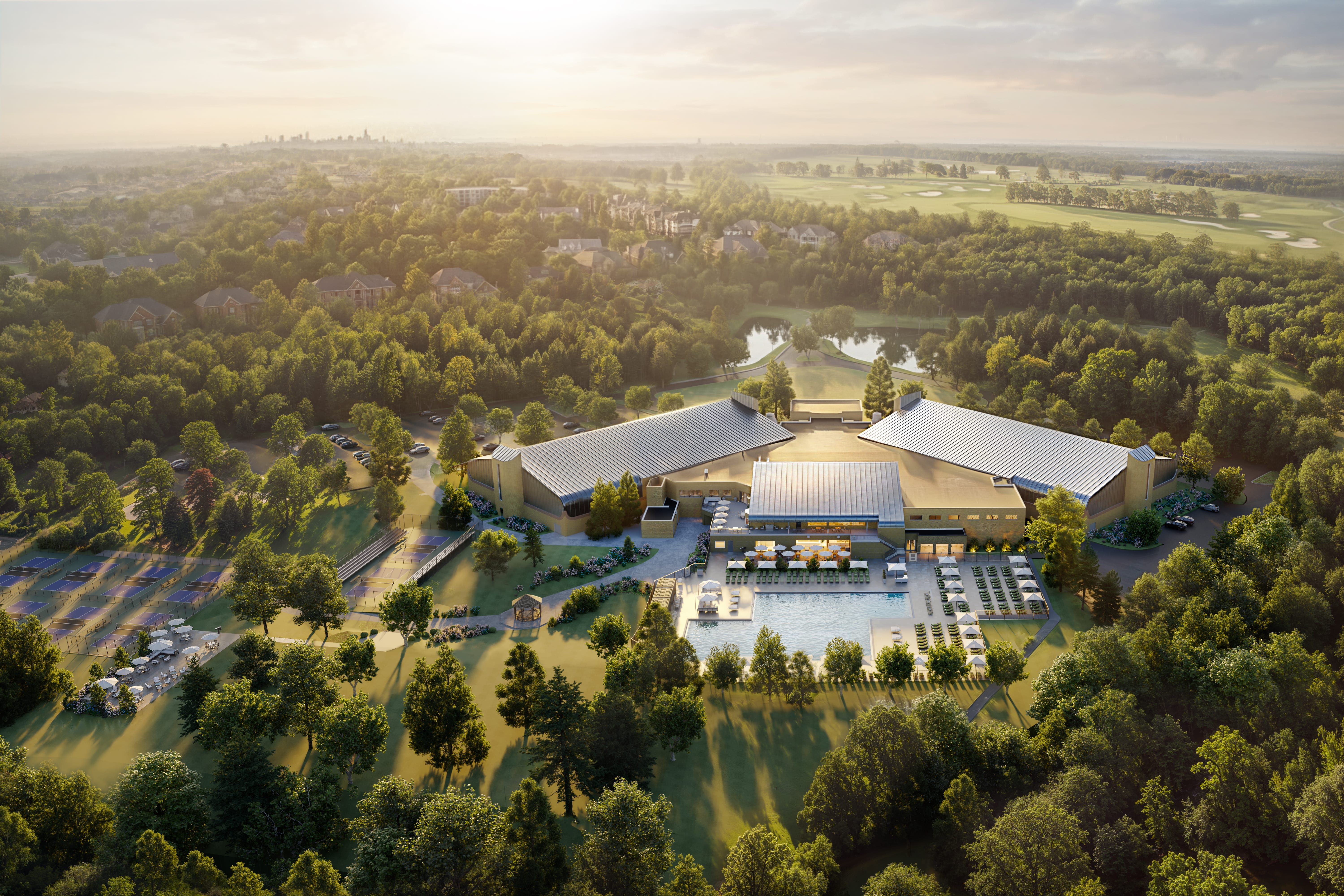 Exterior of Life Time Building