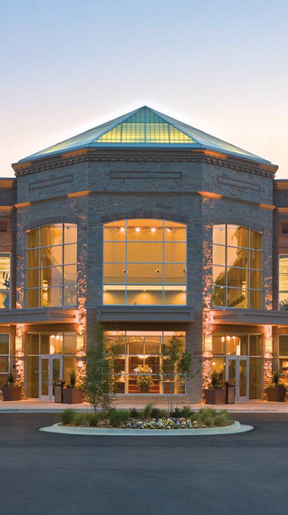 The exterior of the South Tulsa Life Time location