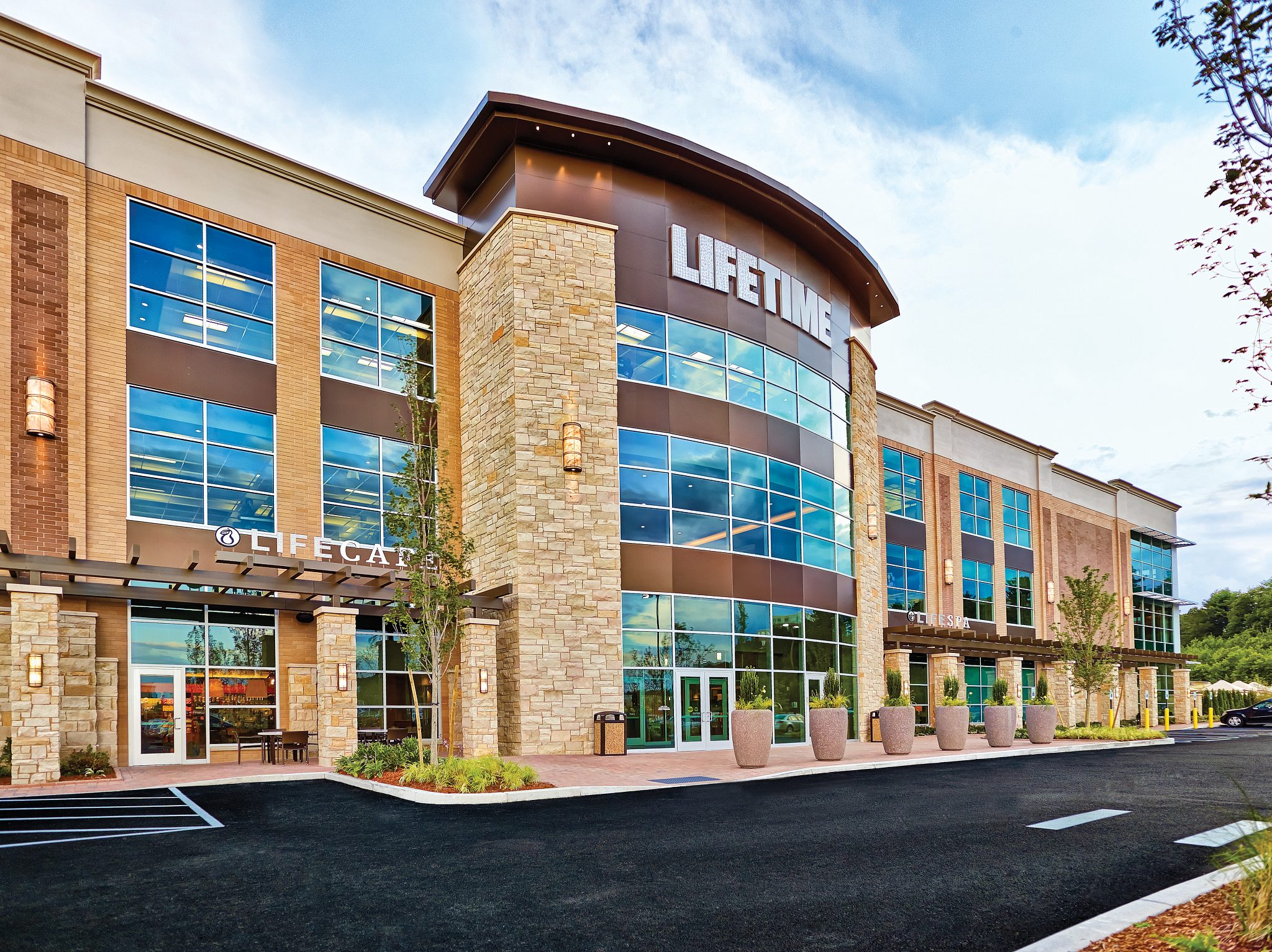 The exterior of the Westwood Life Time location