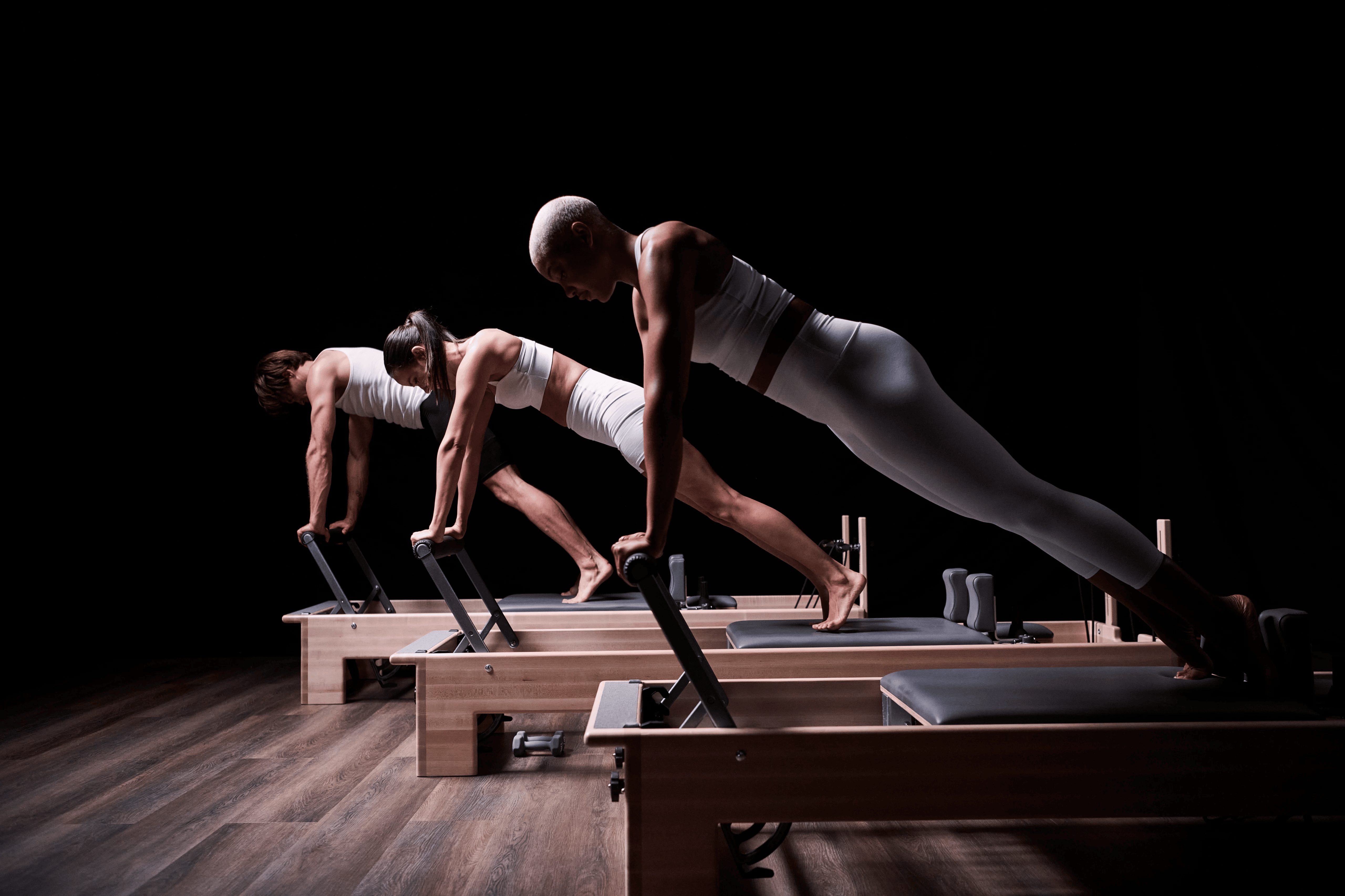 a group of people in a CTR pilates class
