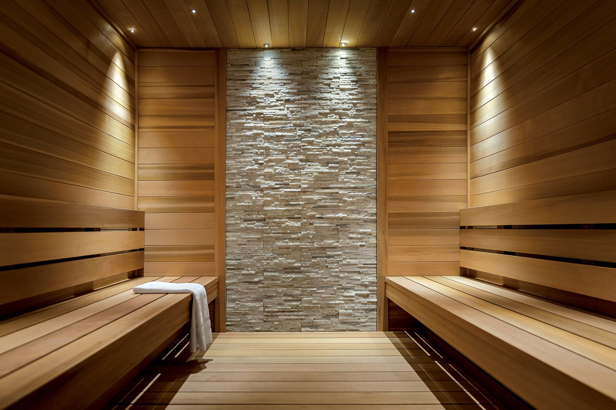 sauna room at Life Time