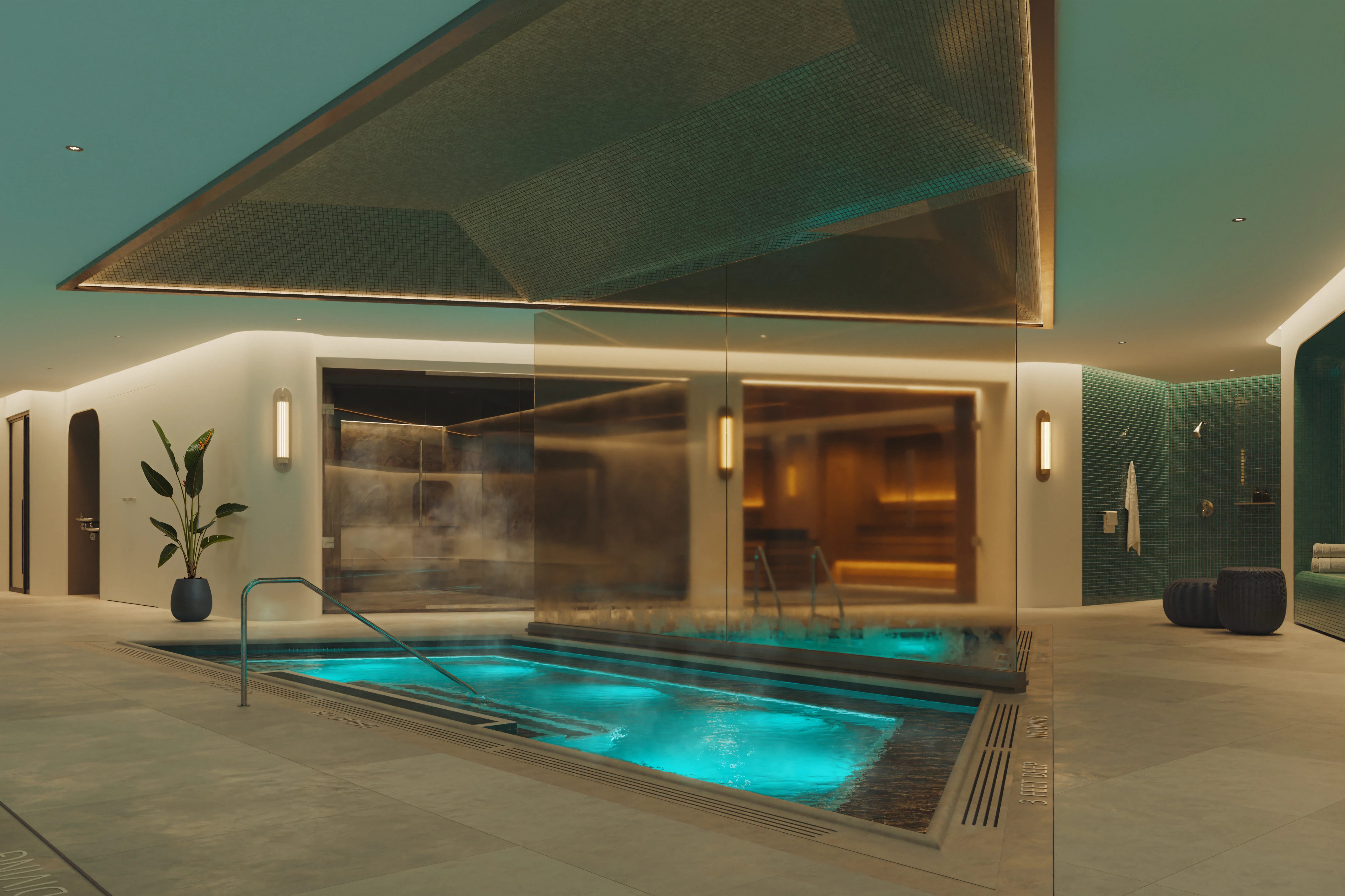 wet suite with whirlpool and sauna at Life Time
