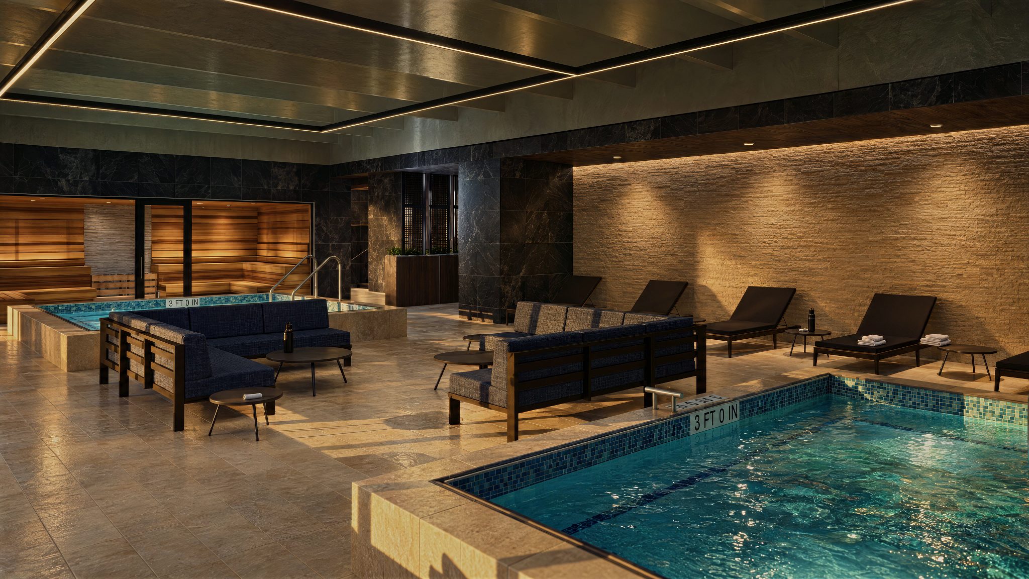 wet suite at Life Time