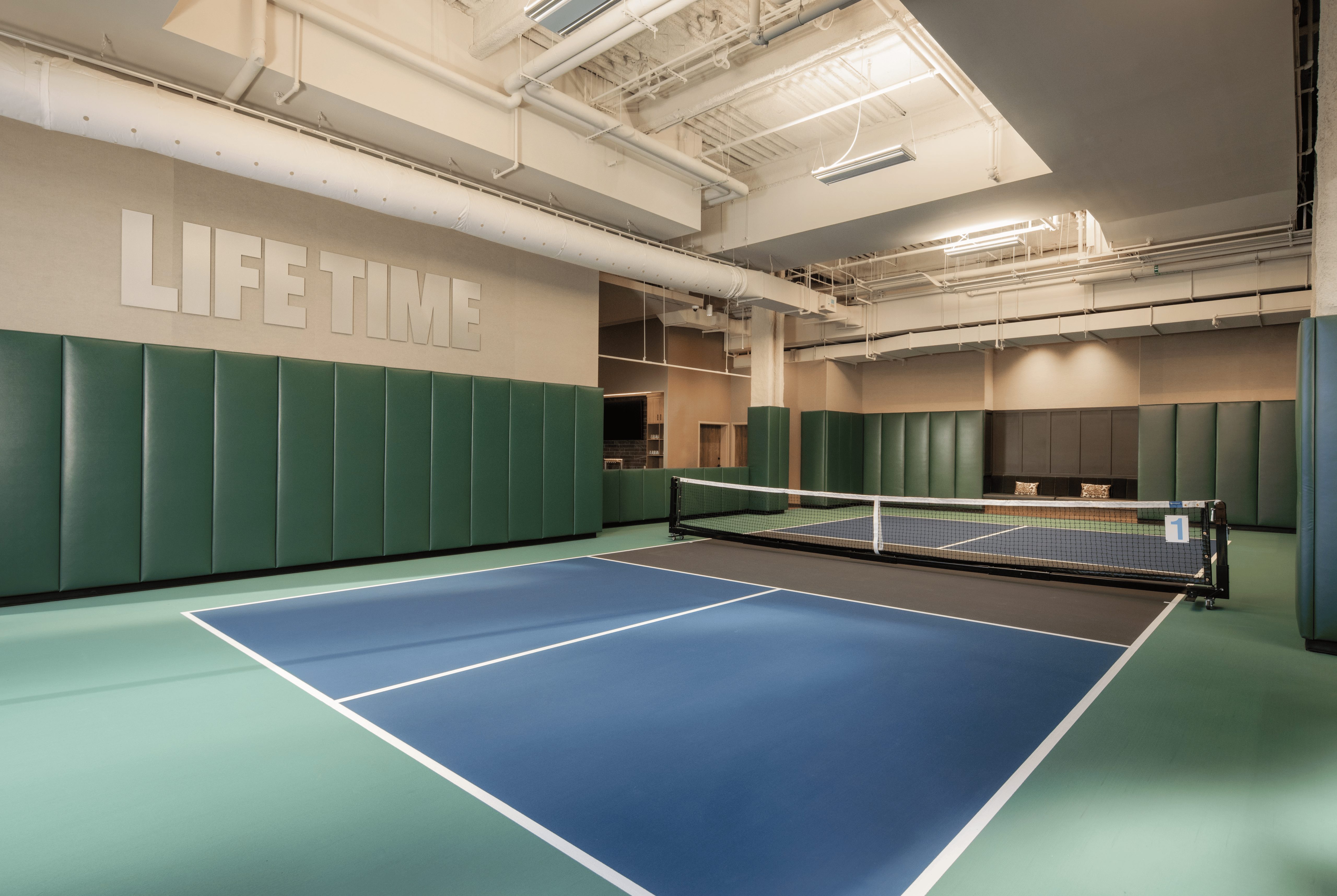 indoor courts at Life Time