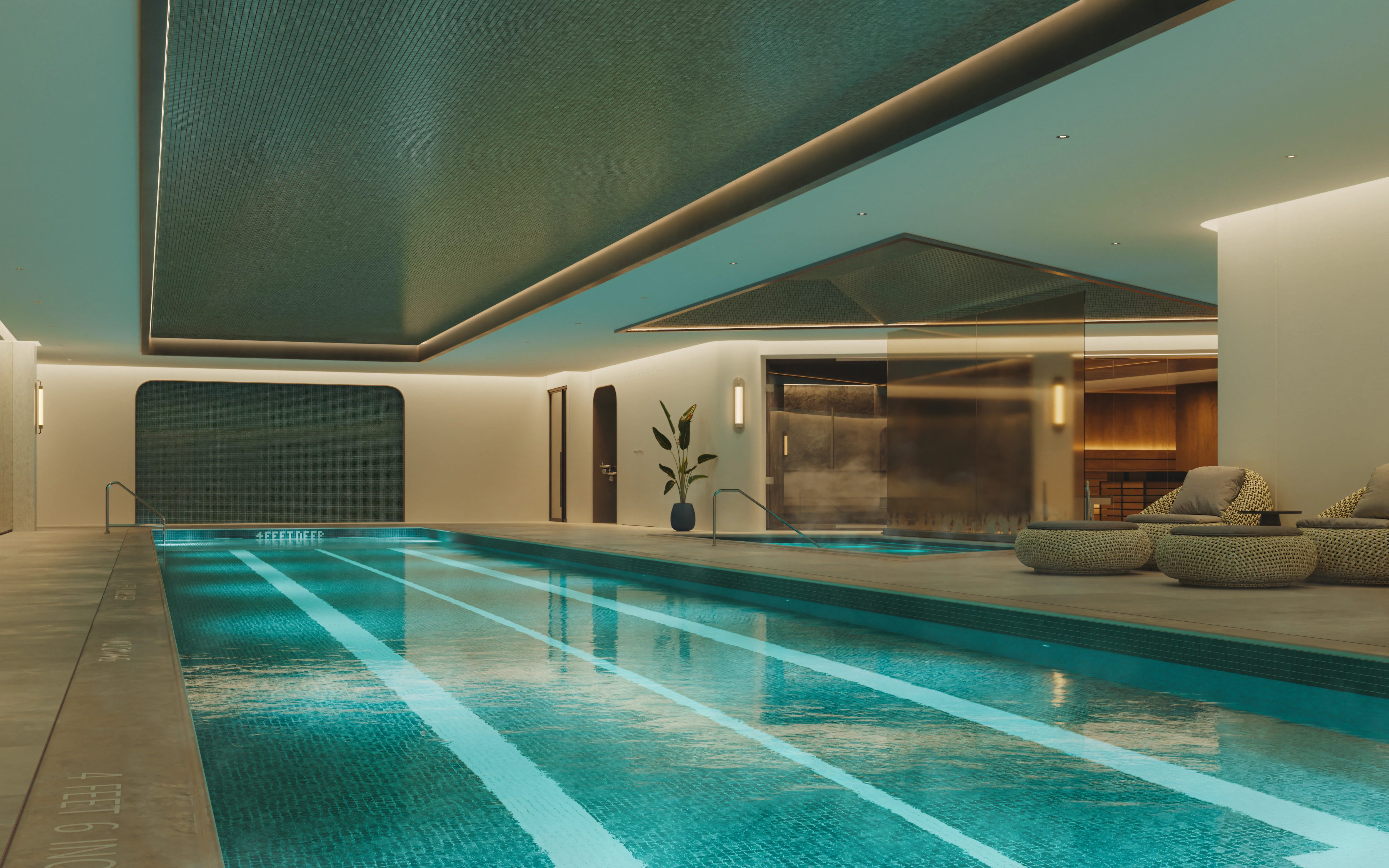 indoor pool at Life Time