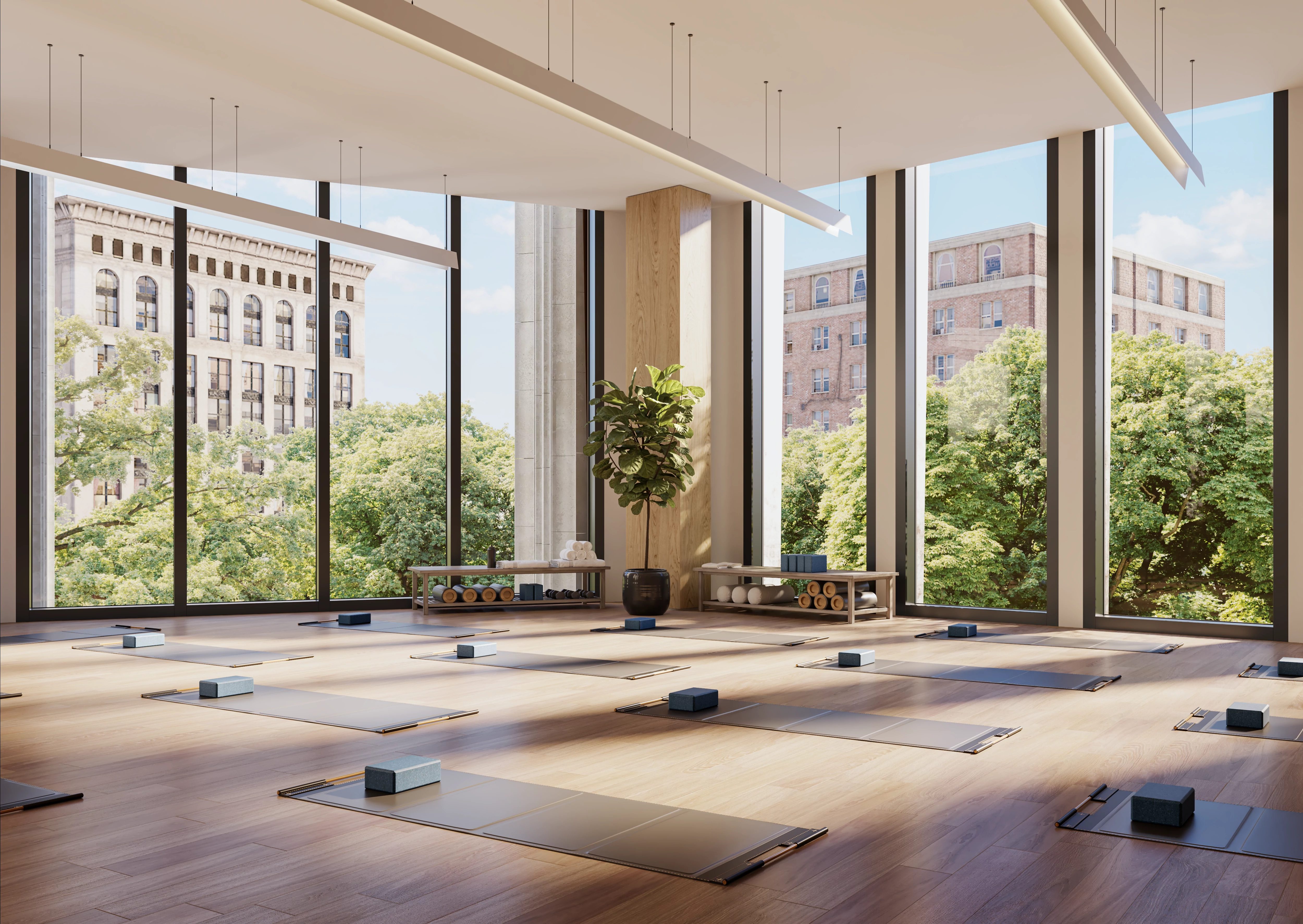 yoga studio at Life Time