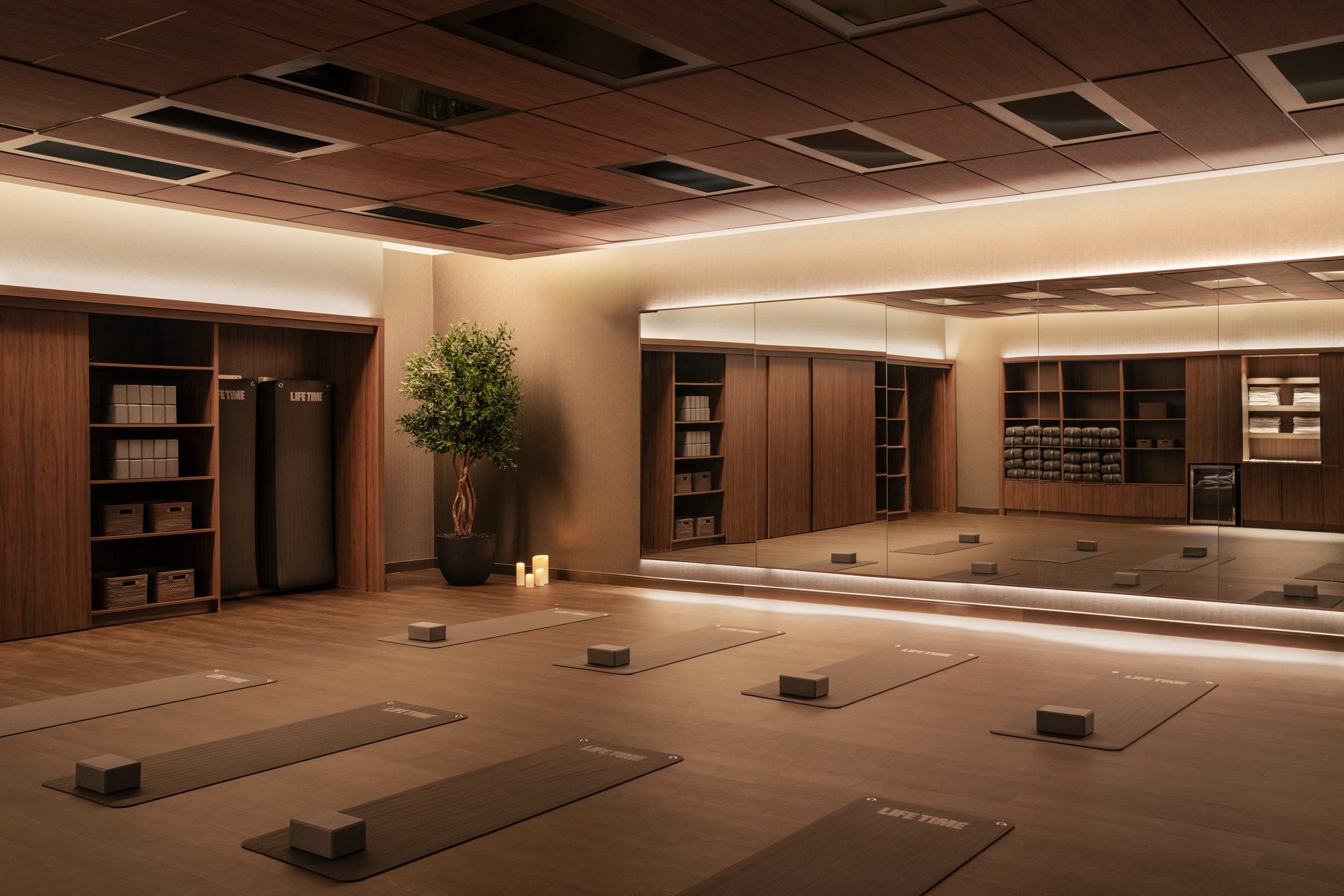 Group training studio at Life Time