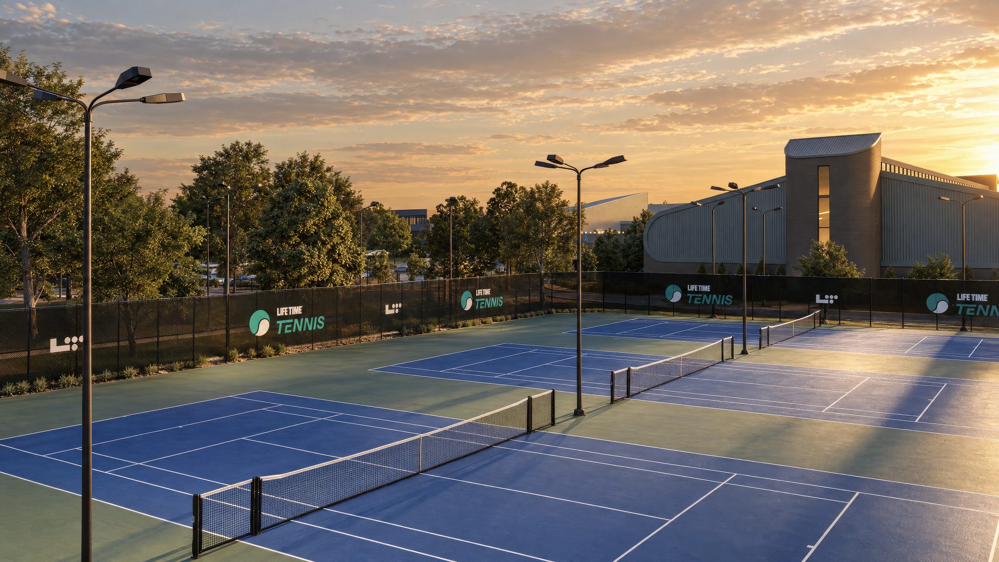 outdoor tennis courts