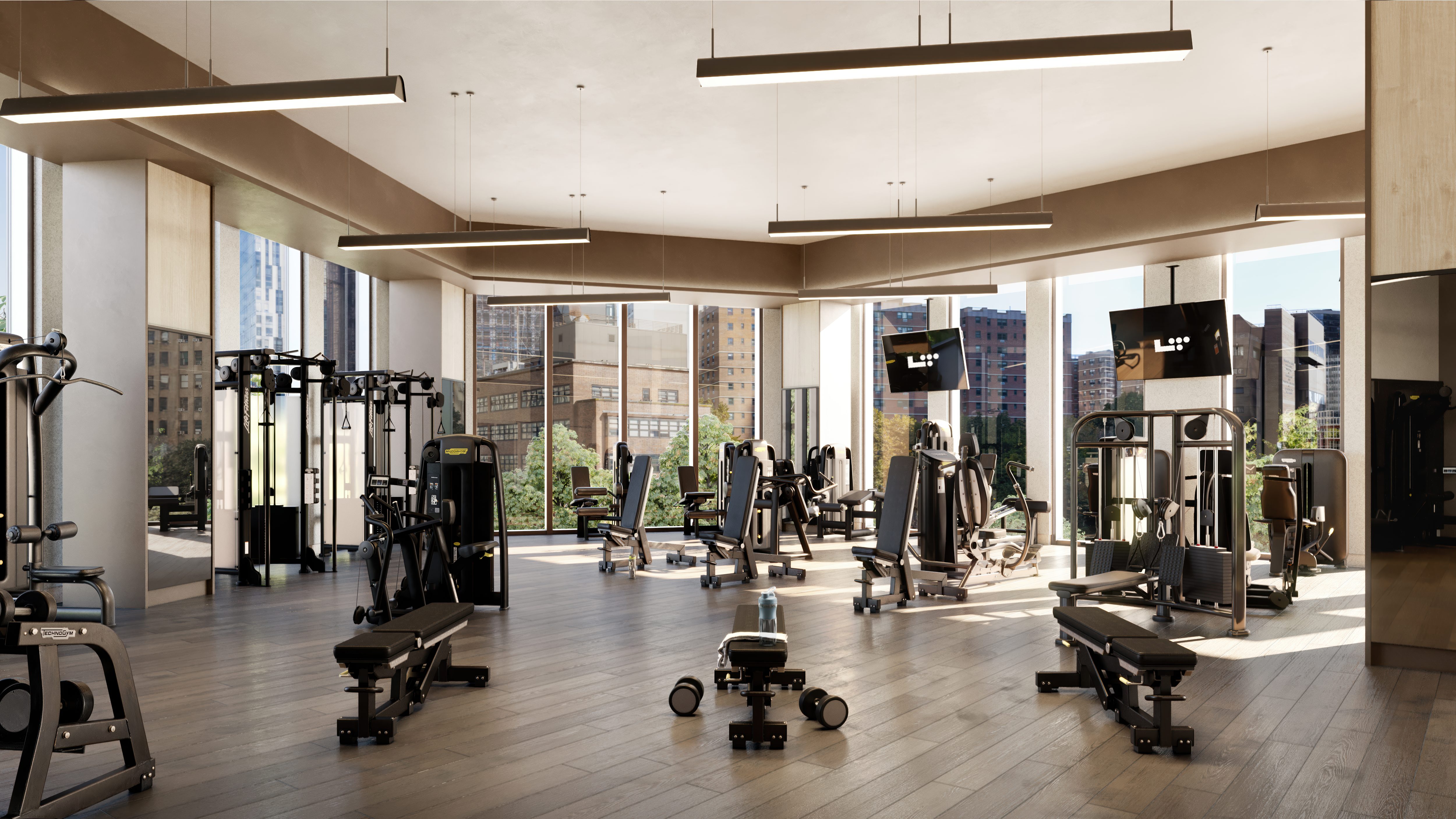 fitness floor at Life Time