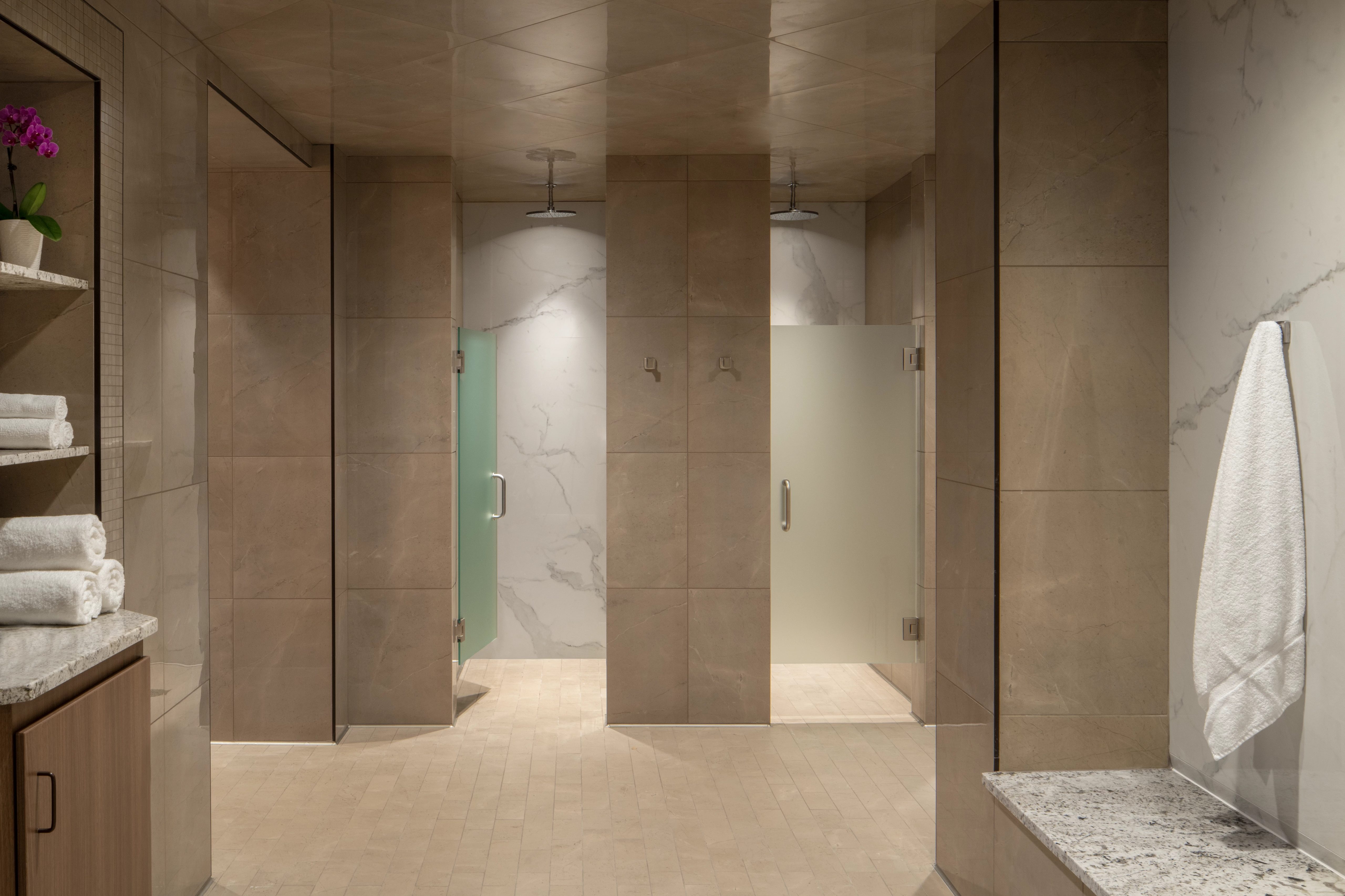 locker rooms at Life Time