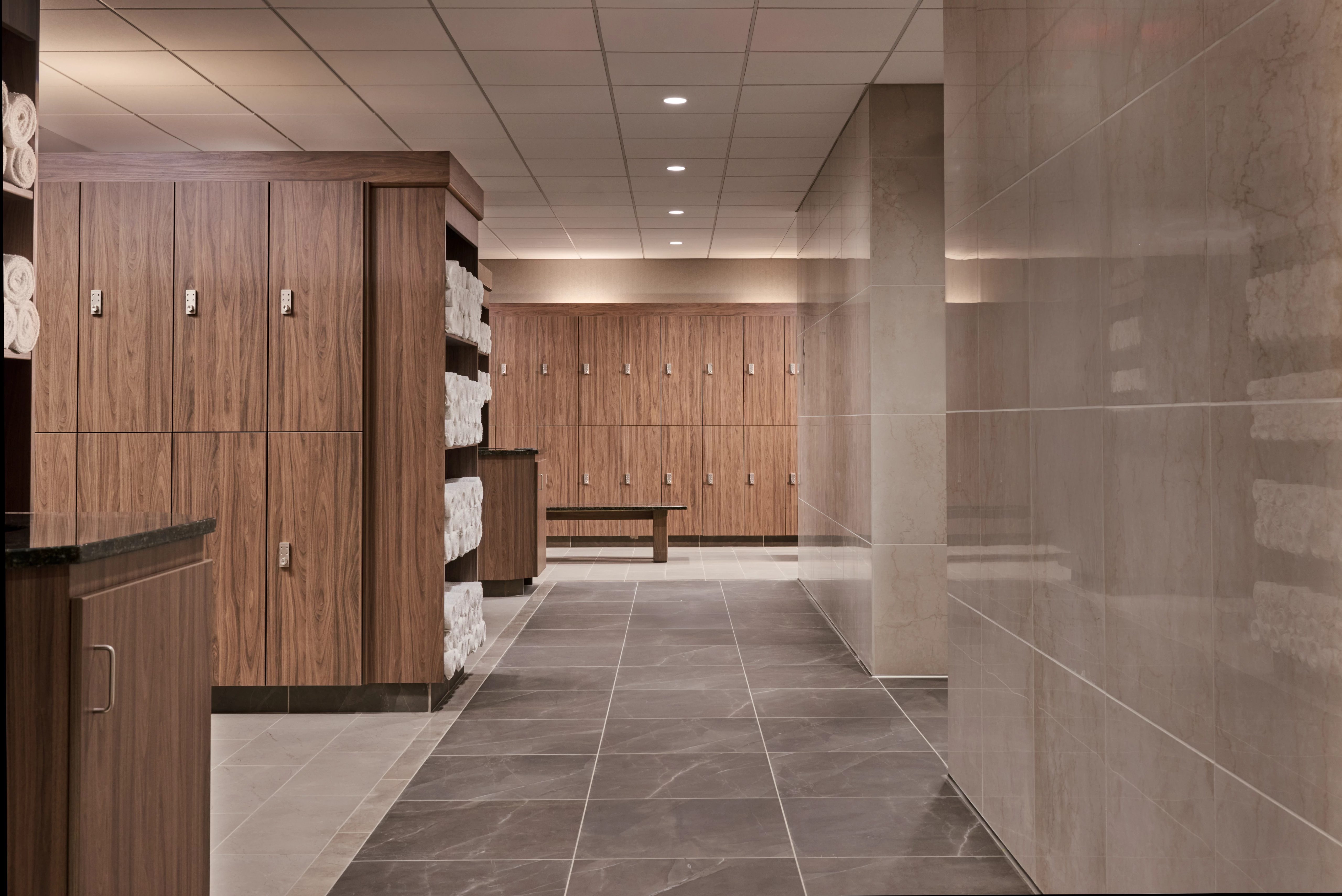 locker rooms at Life Time