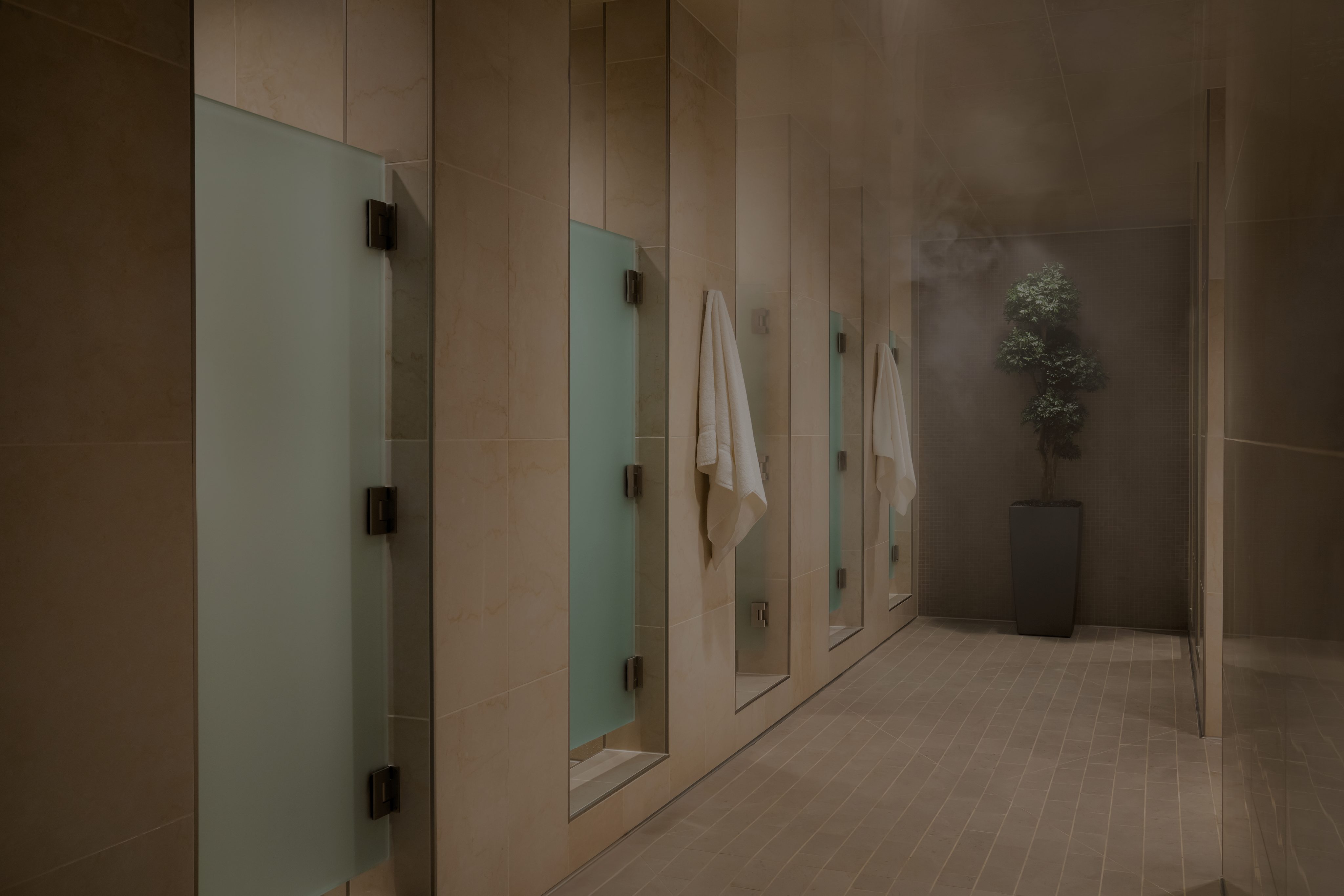 locker rooms at Life Time