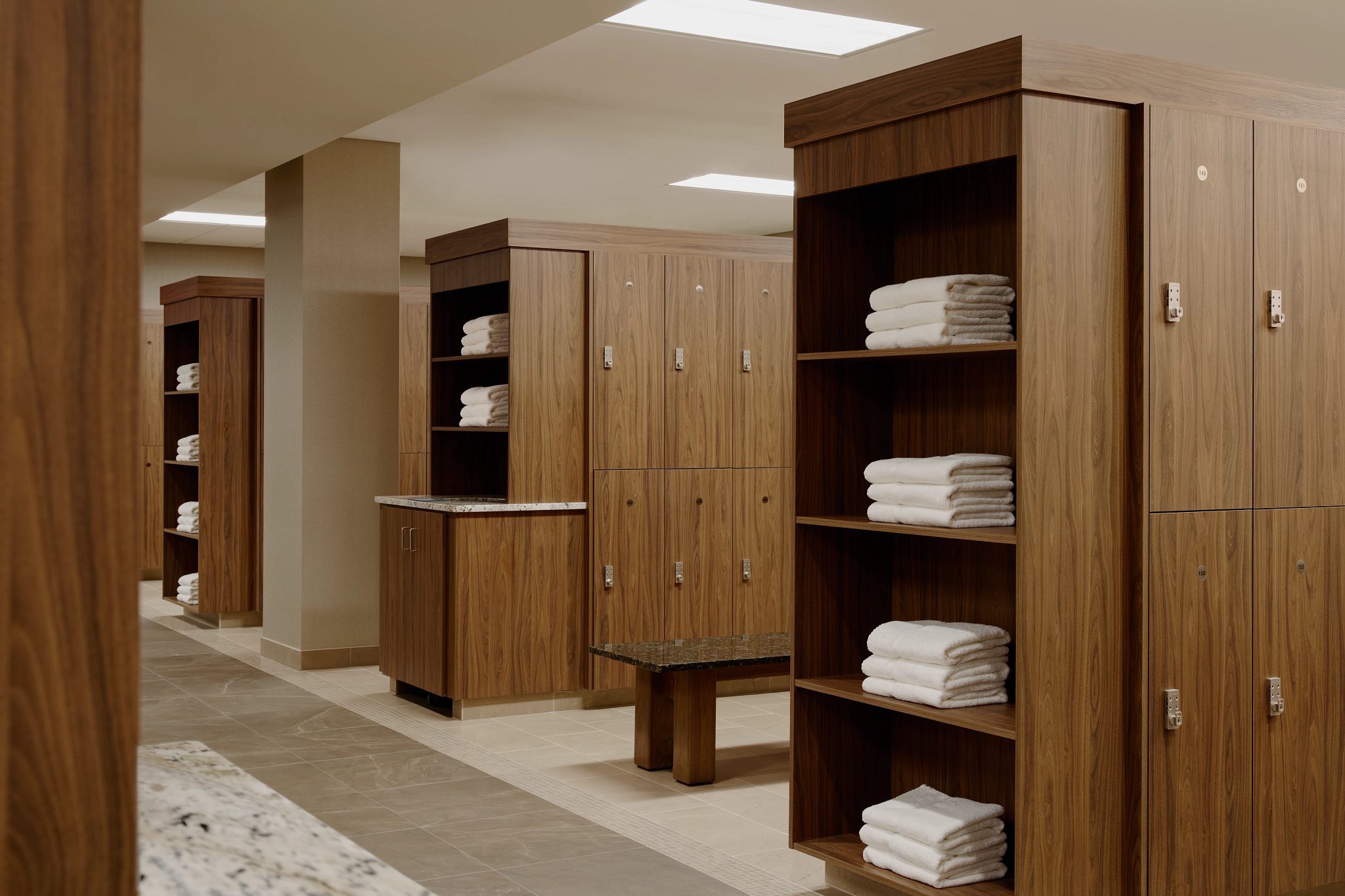 Life Time locker room