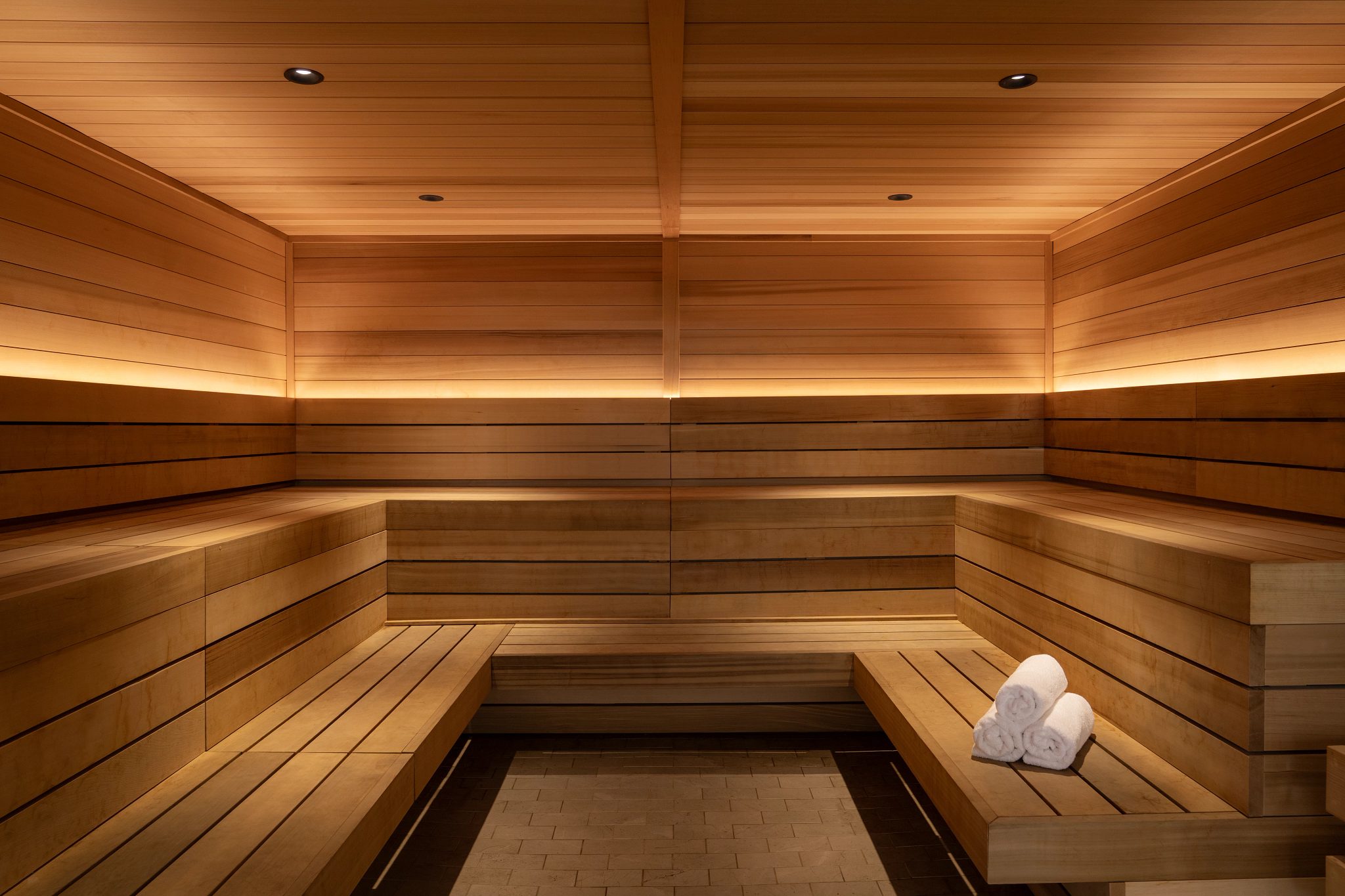 dry sauna at Life Time