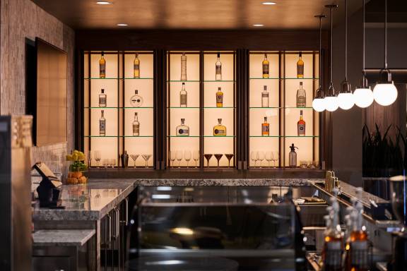 bar and lounge area at Life Time