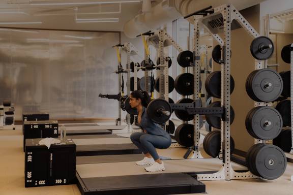 fitness floor at Life Time