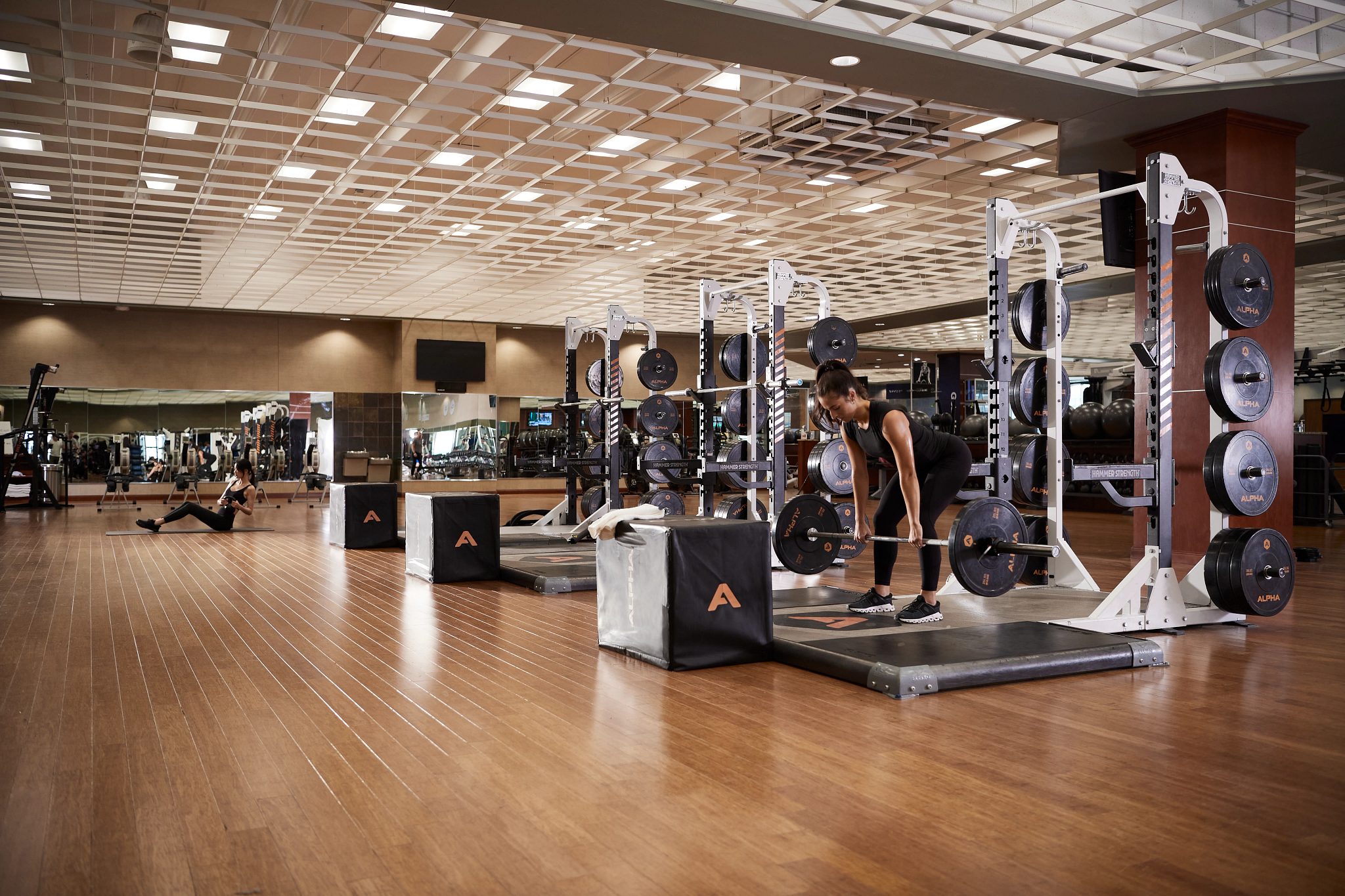 Alpha area on the fitness floor at Life Time