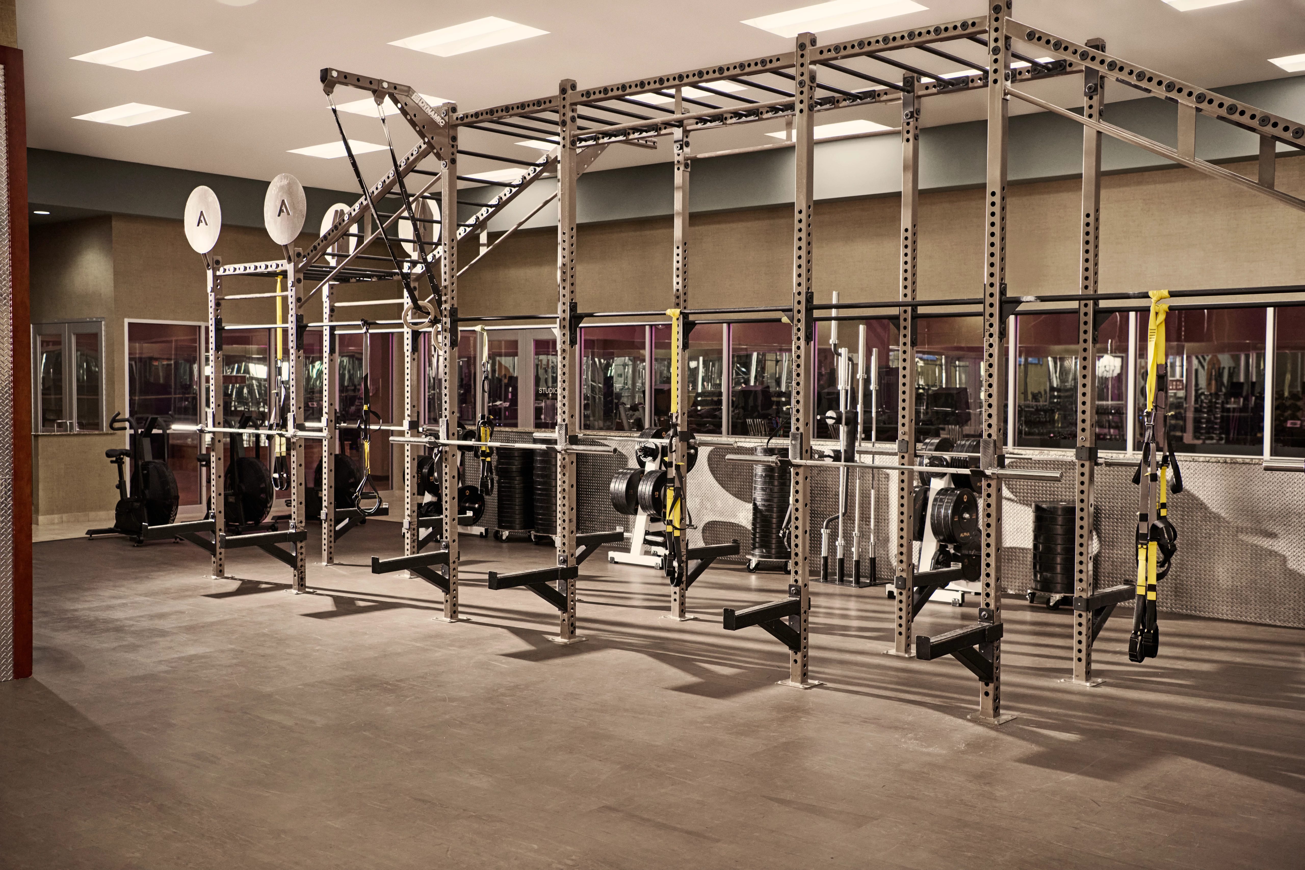 fitness floor at Life Time