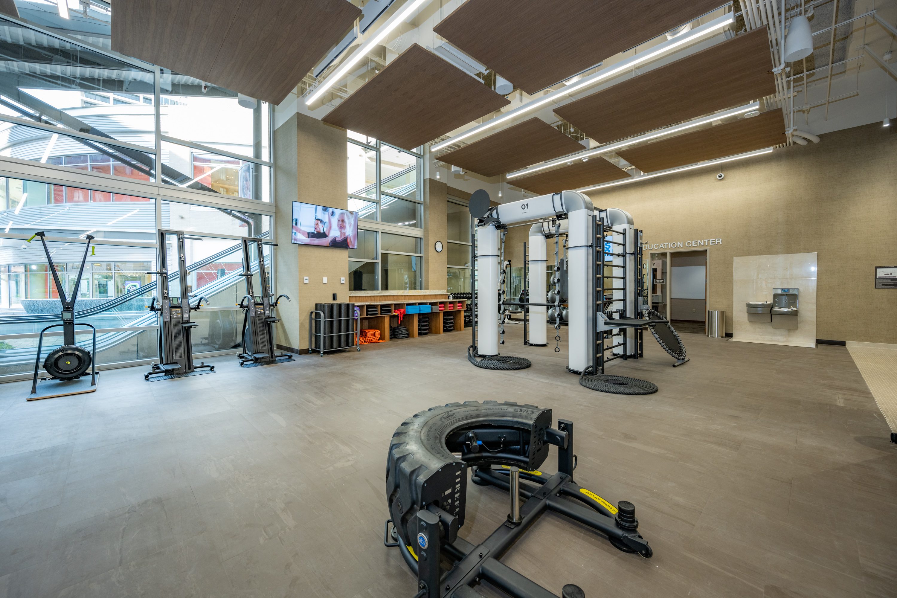 Outrace machine on the fitness floor at the Life Time