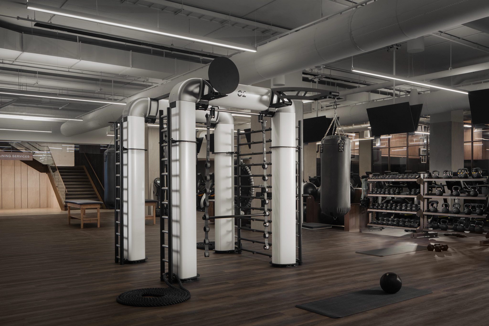 Outrace machine on the fitness floor at the Life Time