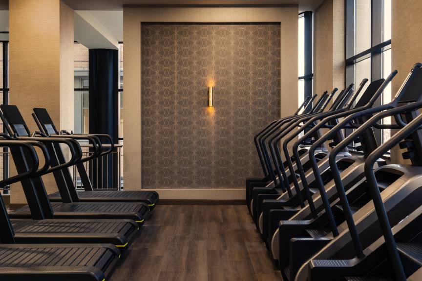 fitness floor at Life Time