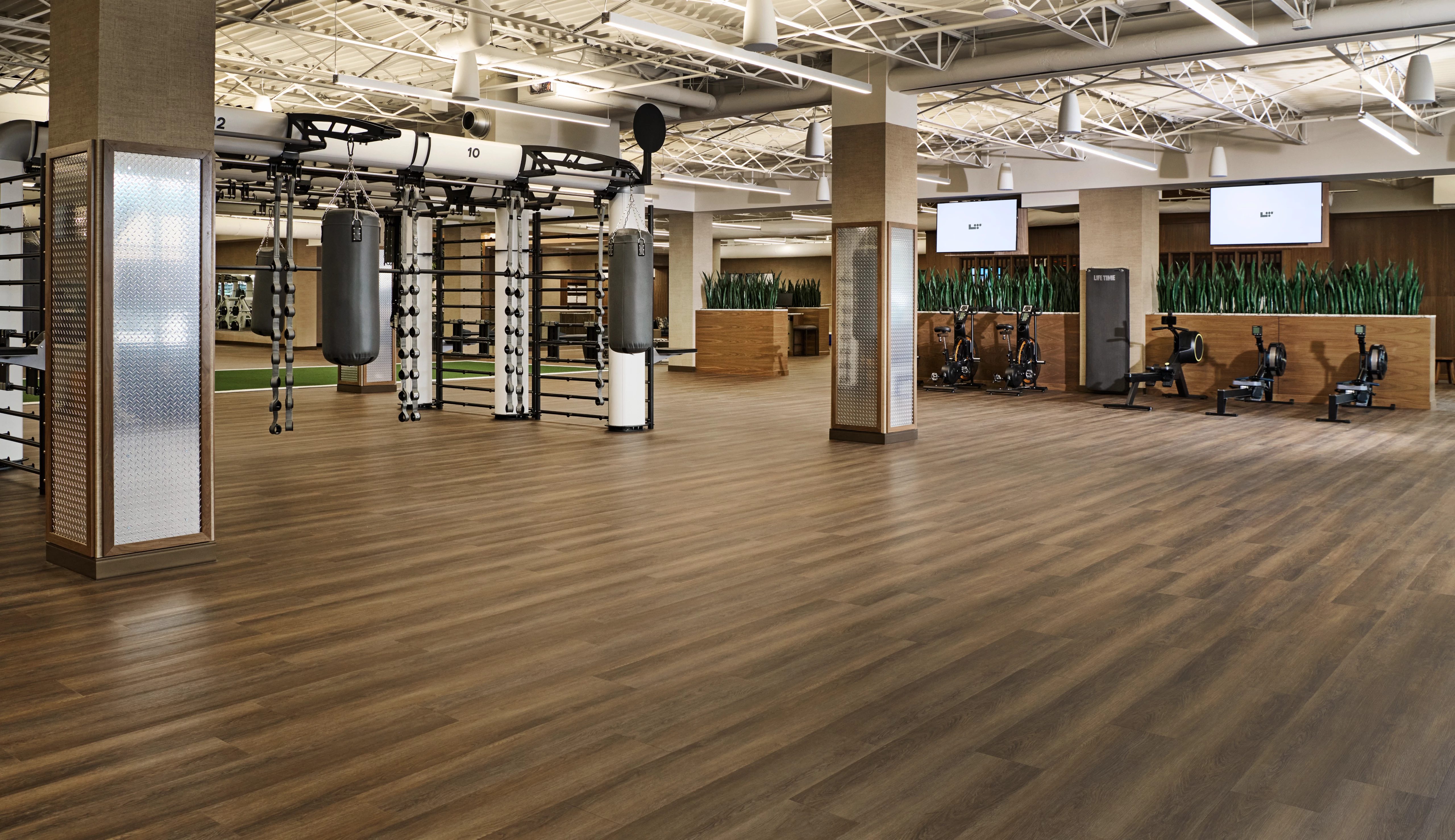 fitness floor at Life Time
