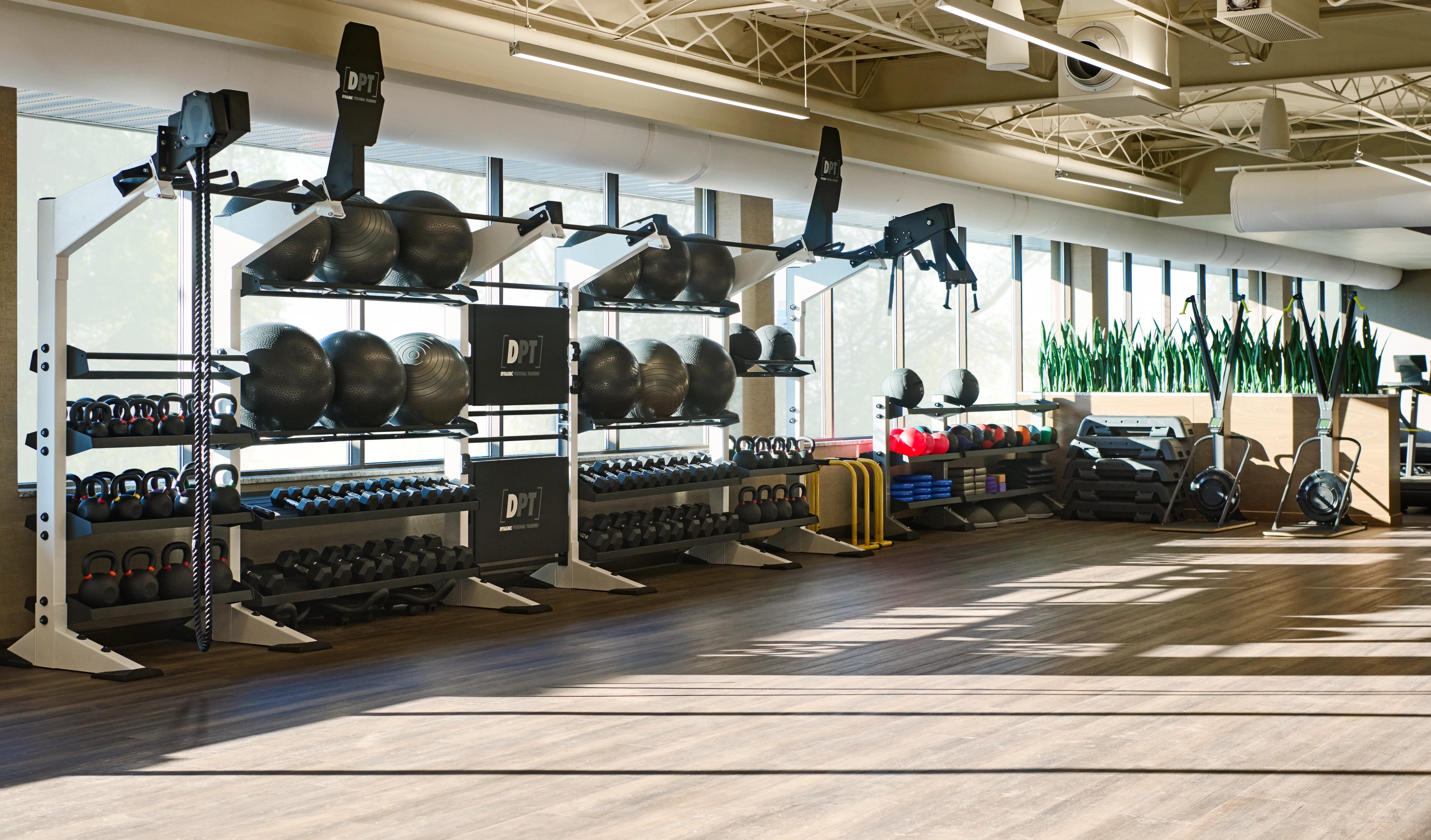 Workout floor at life time