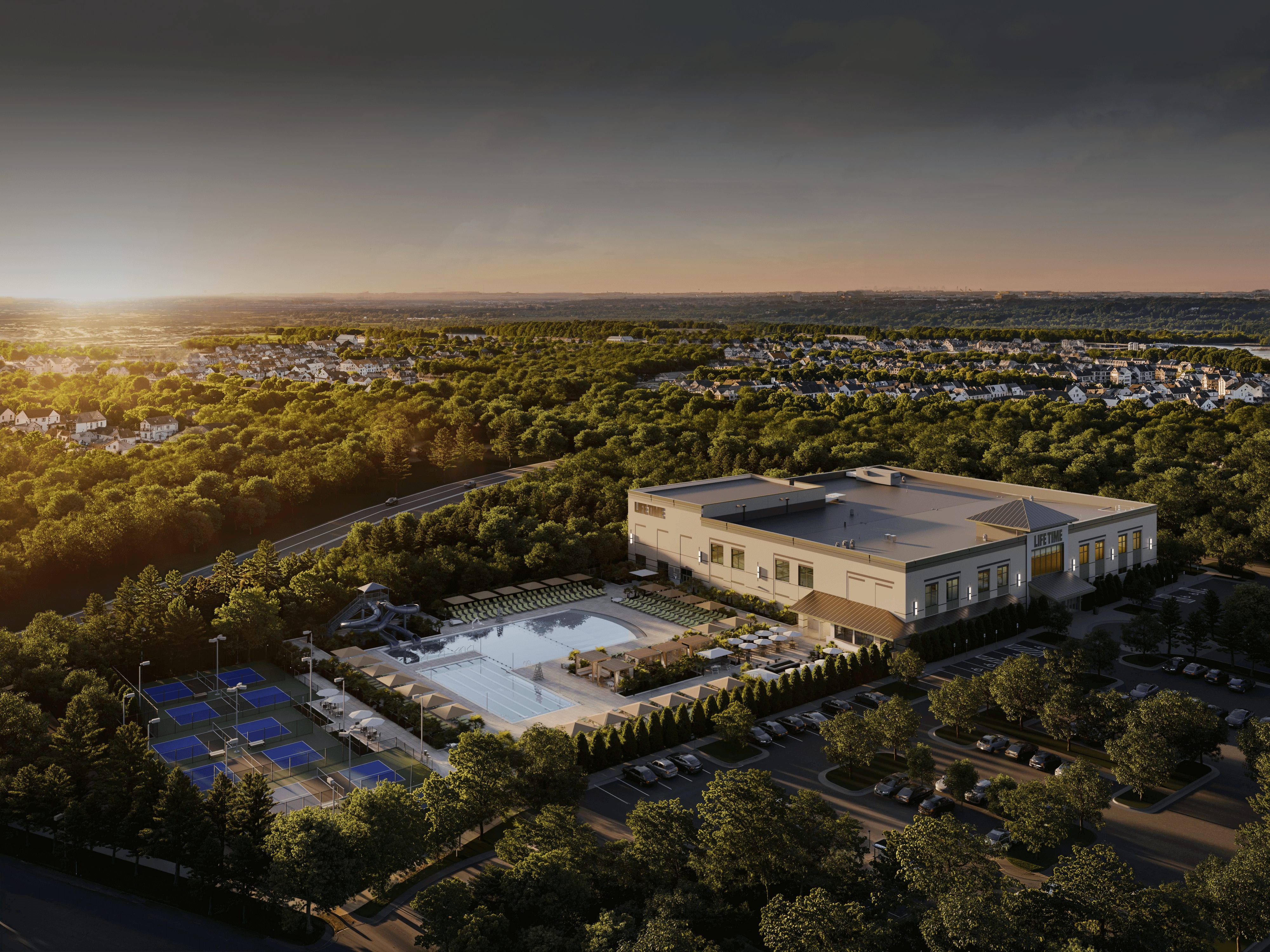 Exterior of Life Time Building