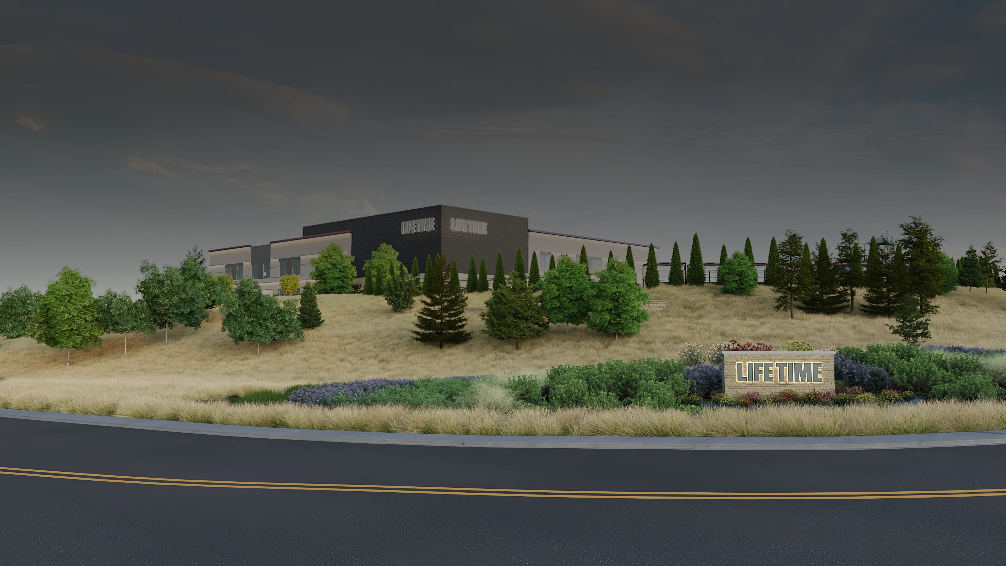 Exterior of Life Time Building